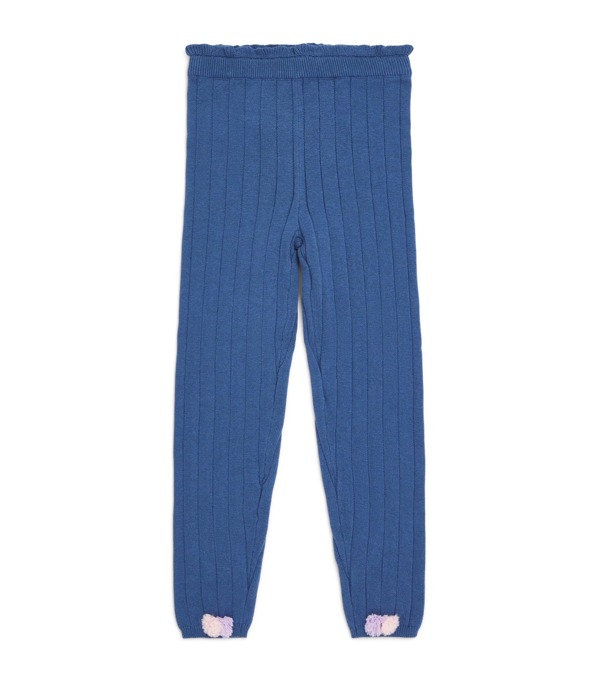 Louise Misha Cotton Ribbed Moldavia Leggings (4-12 Years) Blue