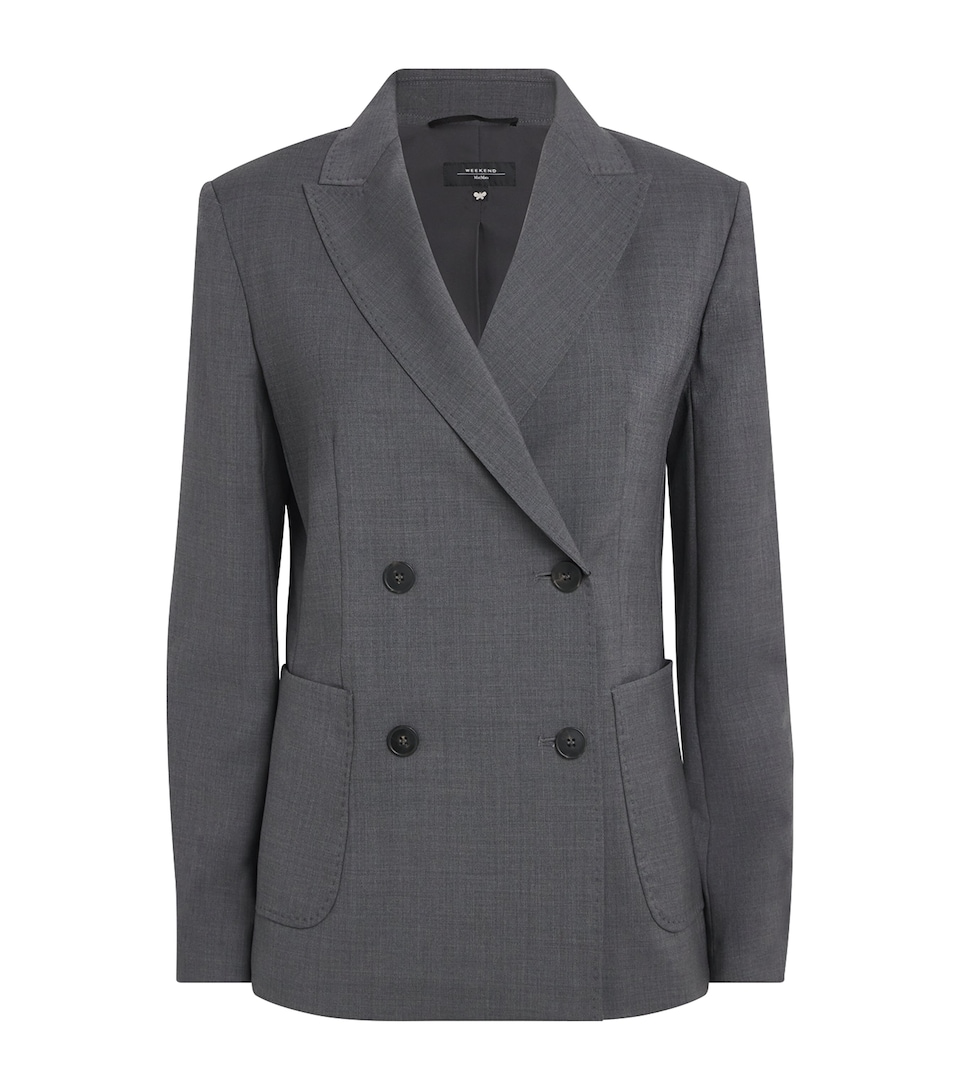 Virgin Wool Double-Breasted Blazer