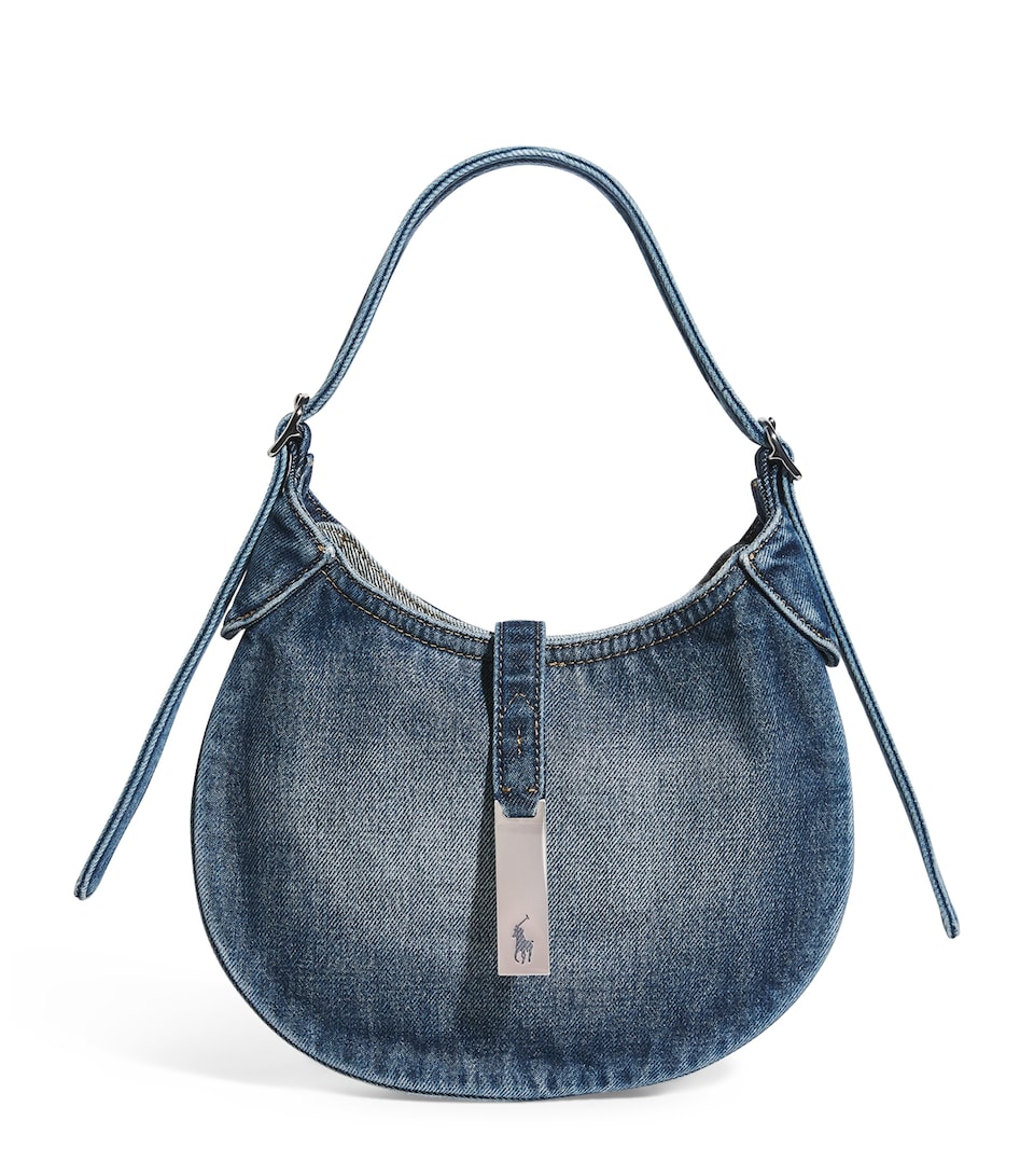Small Denim Polo ID Shoulder Bag