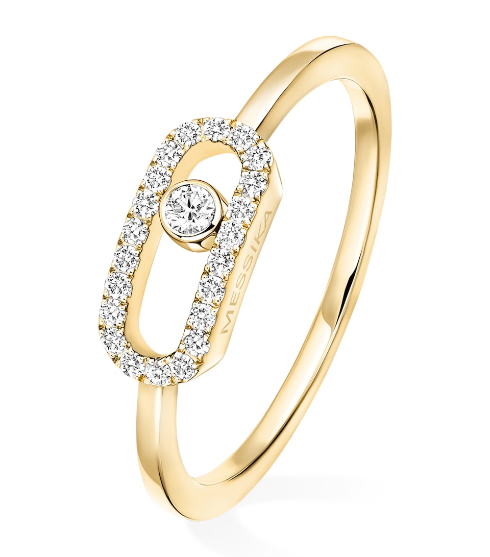 Move Uno Yellow Gold and Diamond Ring (0.09ct)
