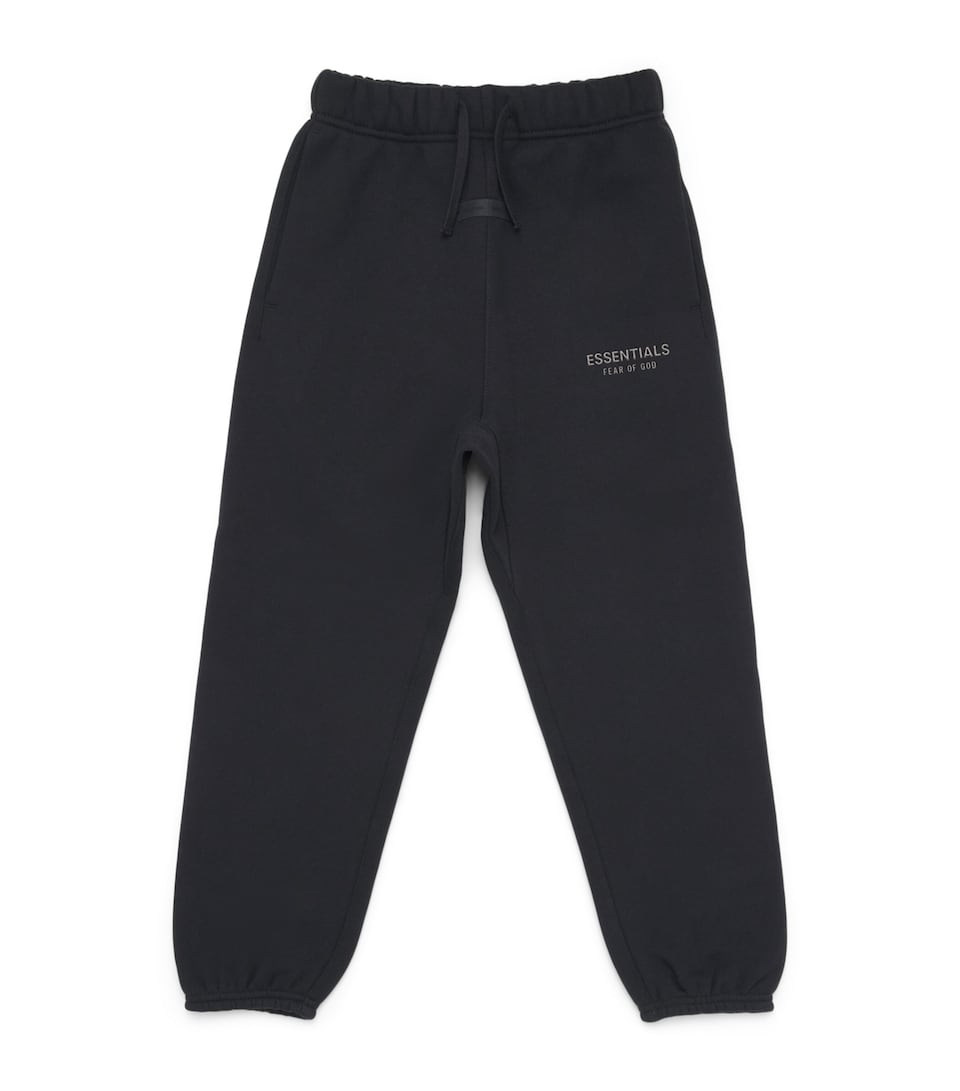 FEAR OF GOD ESSENTIALS KIDS Logo Sweatpants (2-16 Years) Jet Black
