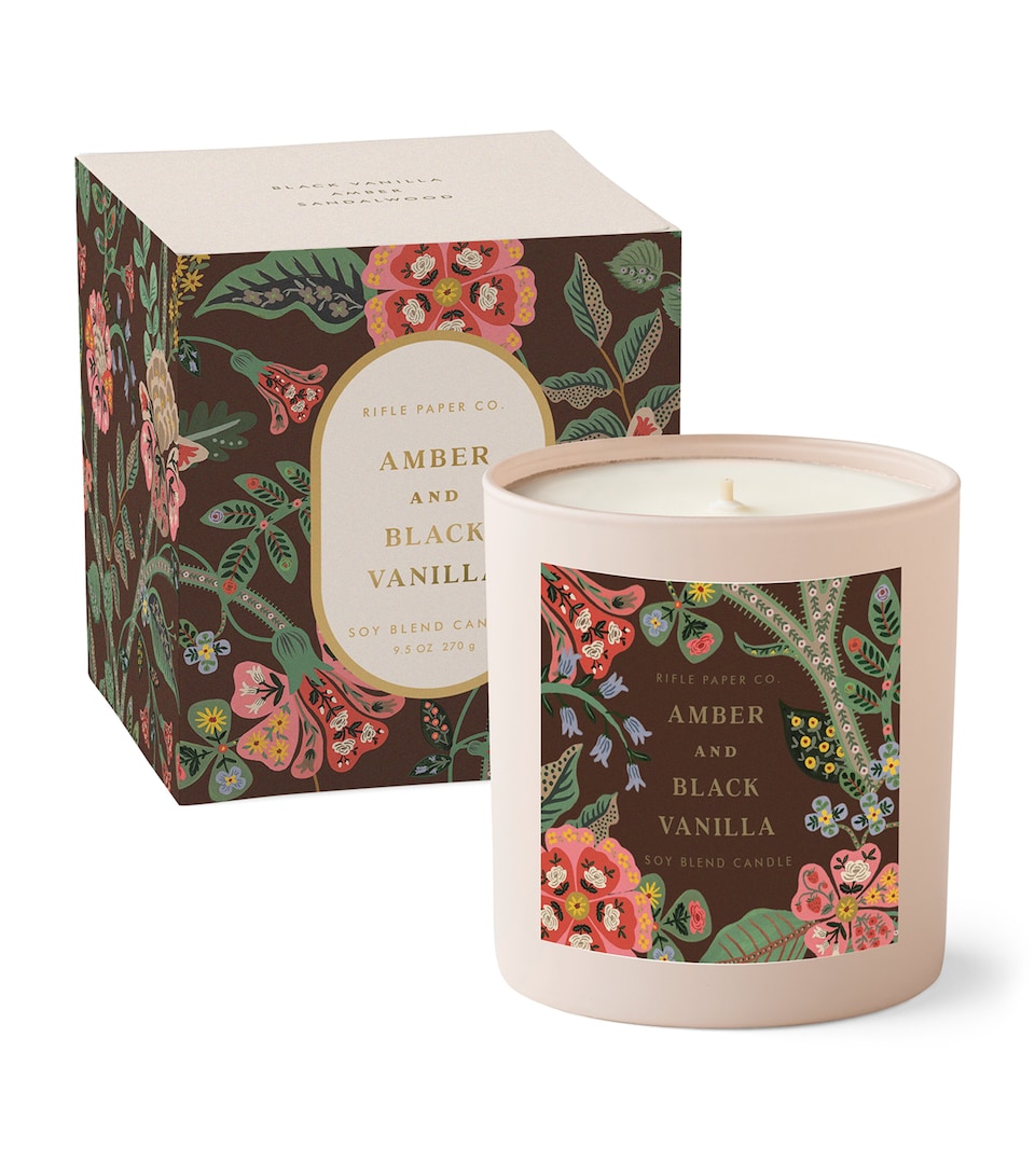 Amber and Black Vanilla Scented Candle (270g)