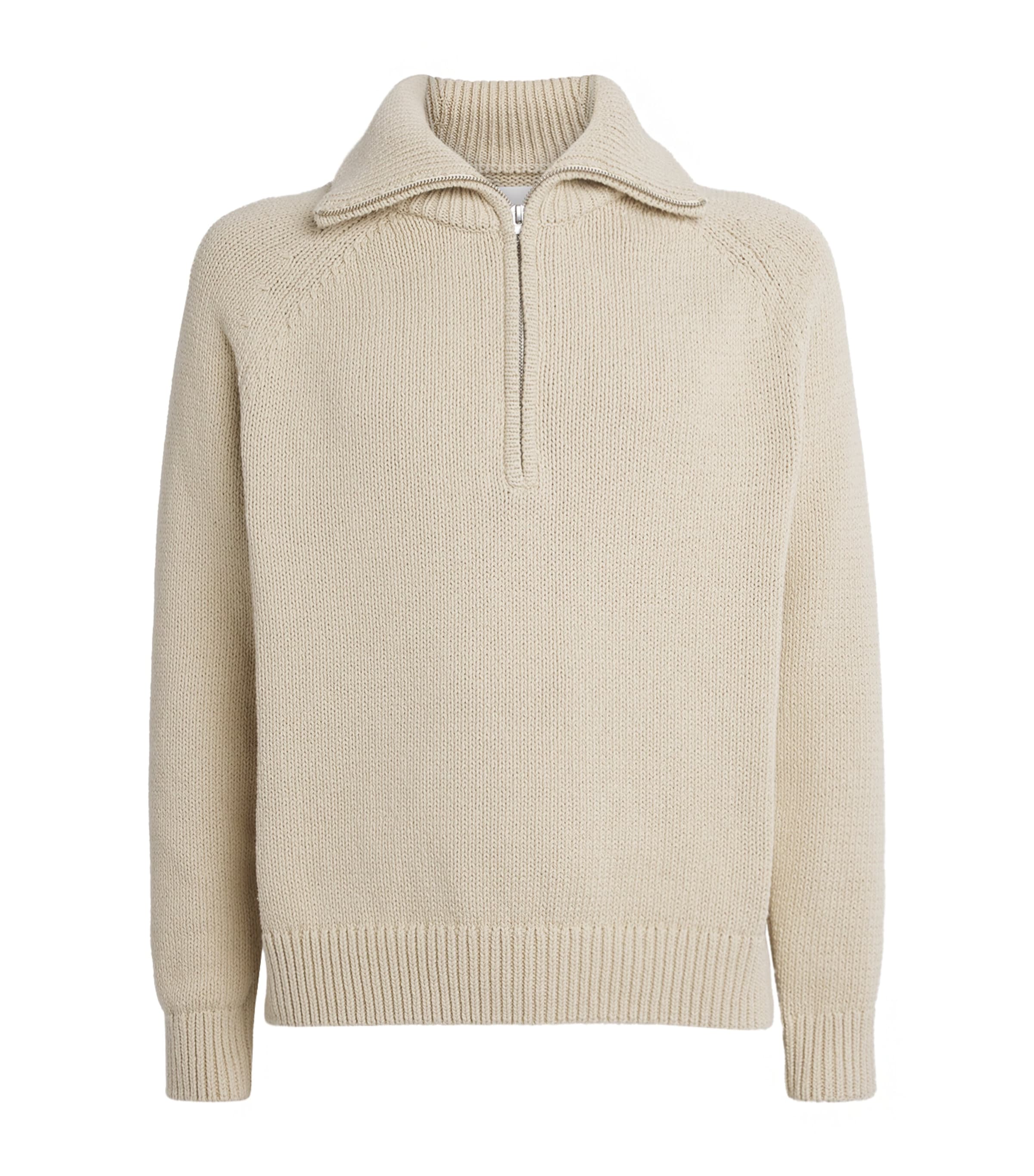 Cotton Half-Zip Sweater
