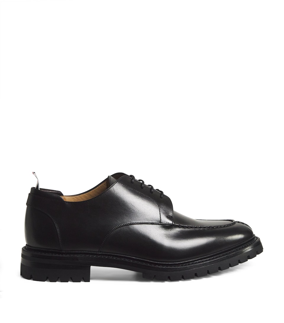 Leather Commmando Derby Shoes