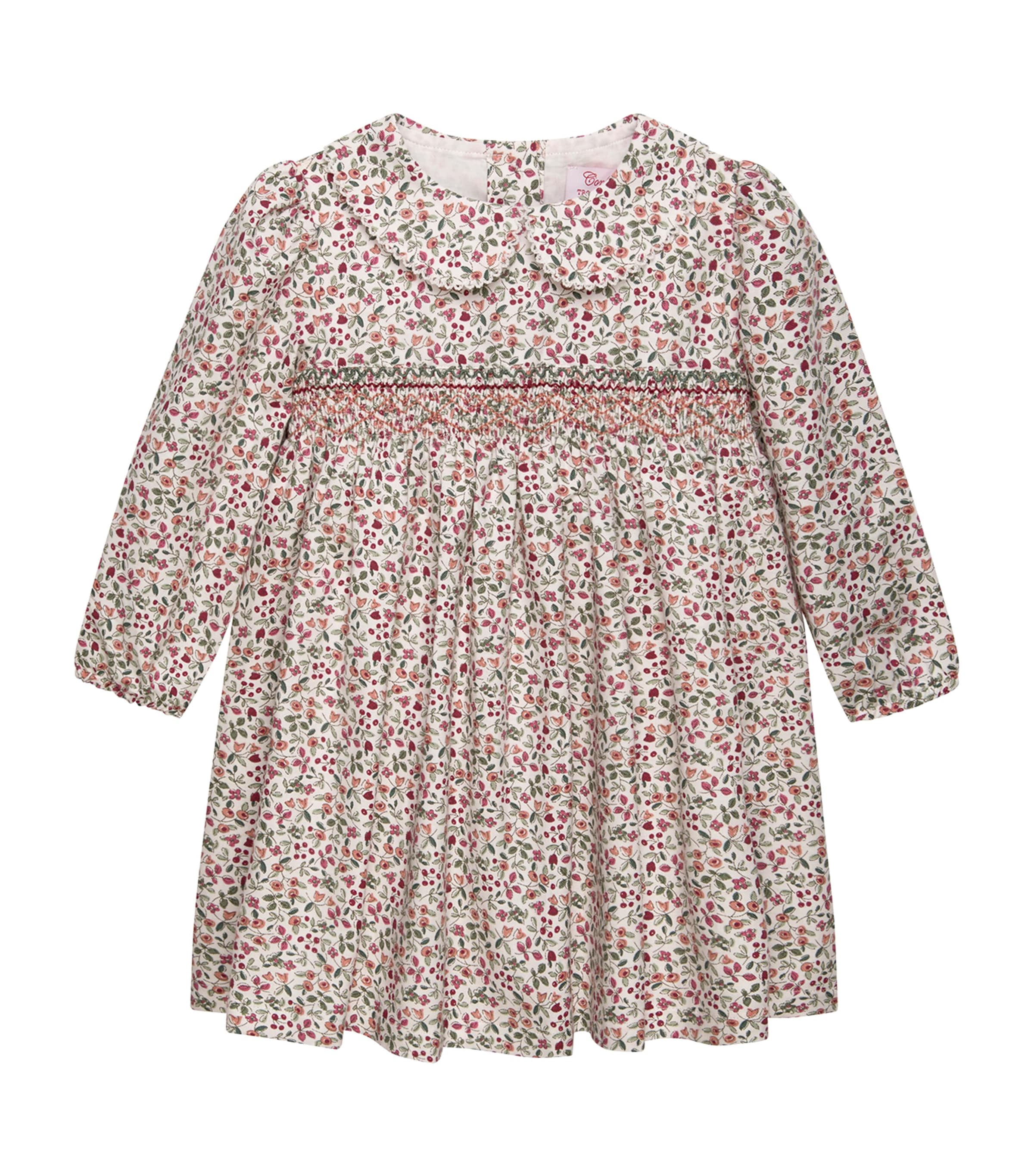 Trotters Cotton Berry Print Edie Dress (6-24 Months) Burgundy