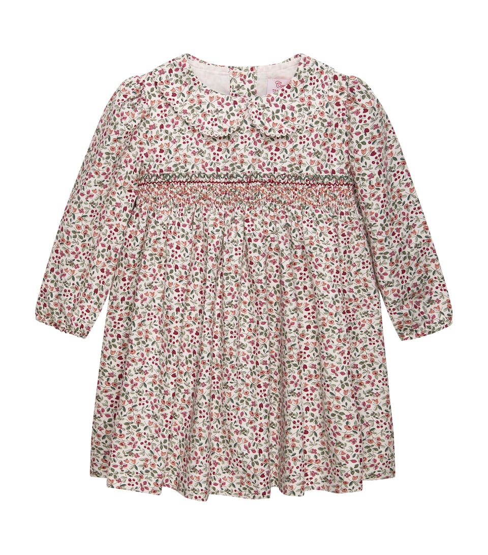 Trotters Cotton Berry Print Edie Dress (6-24 Months) Burgundy