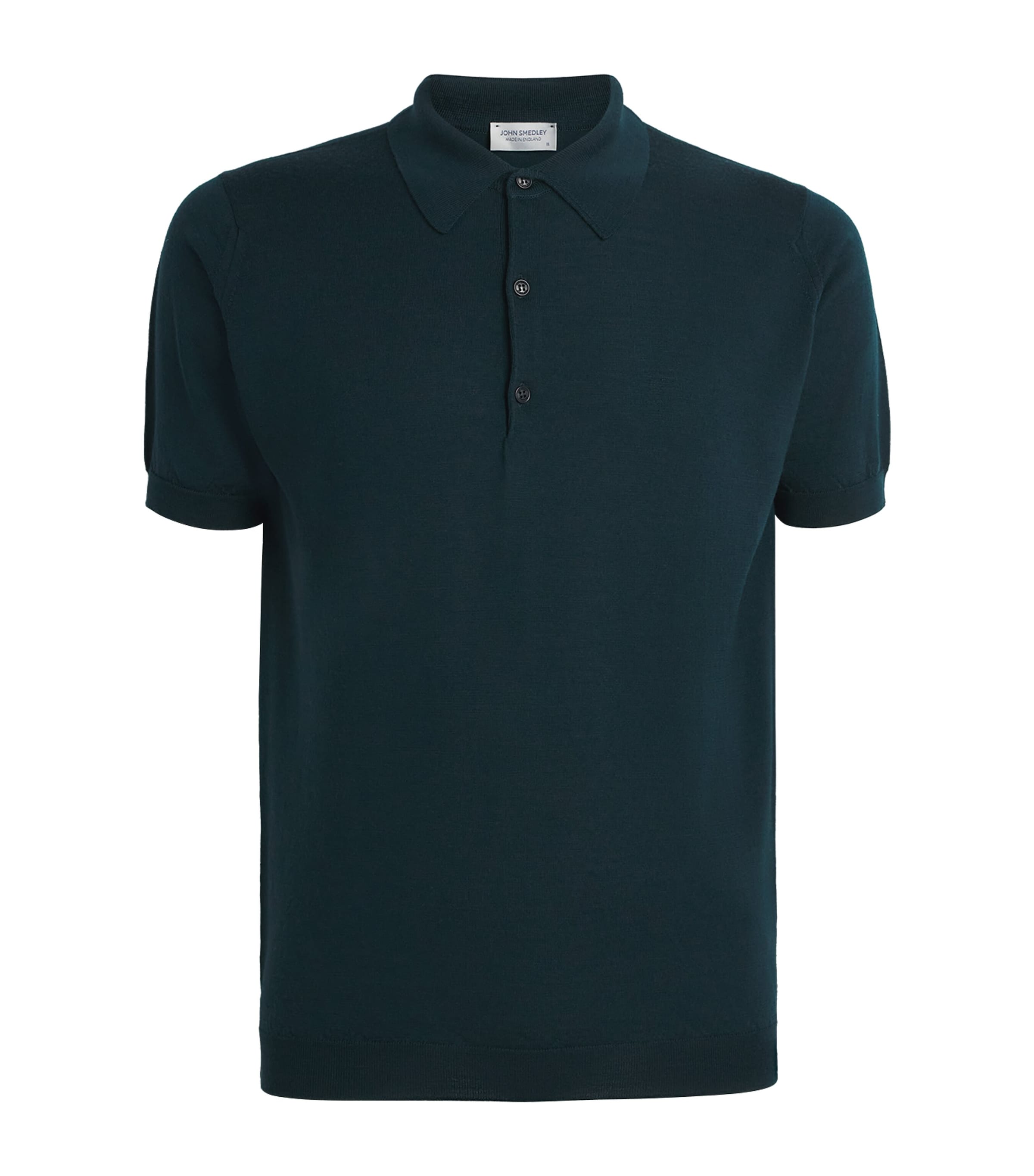 John Smedley Mens Merino Macloud Polo Shirt Richardson Green