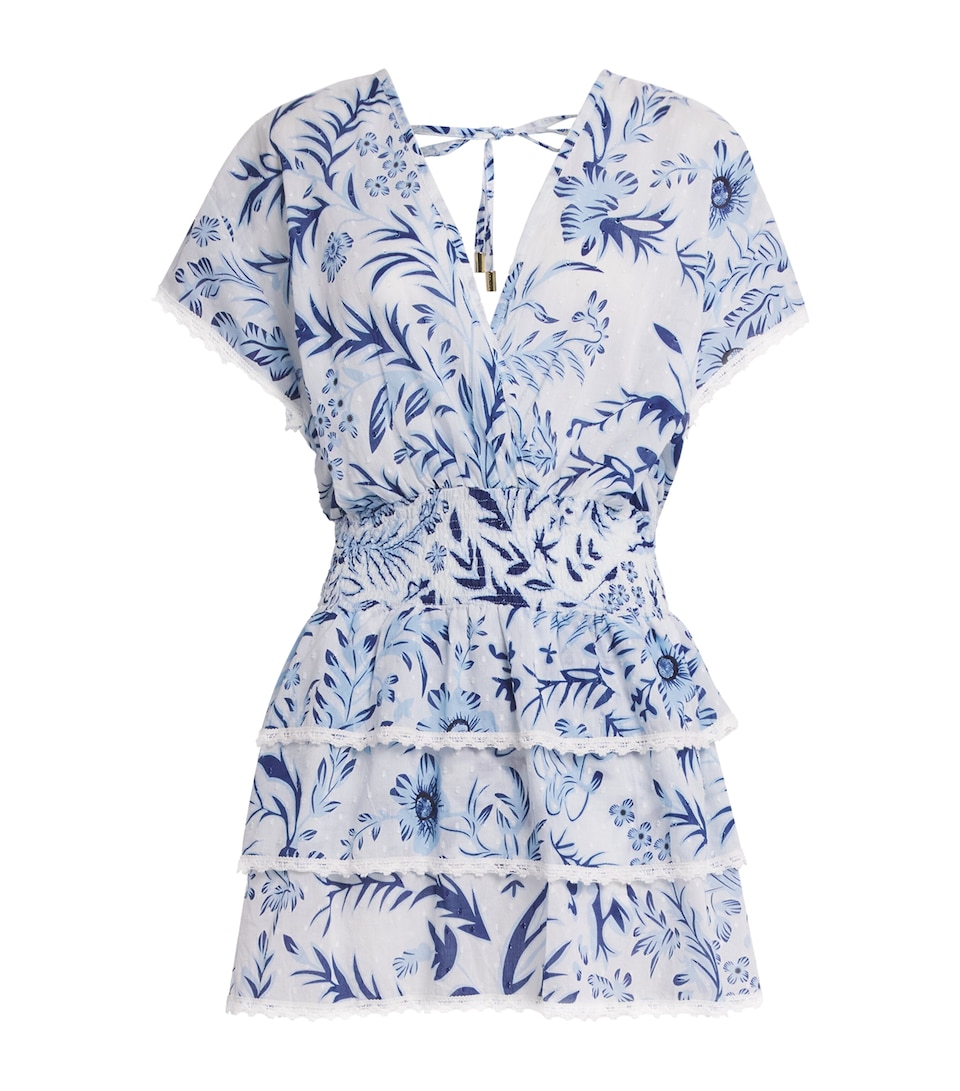Melissa Odabash Womens Ruffle Jess Mini Dress Jardin