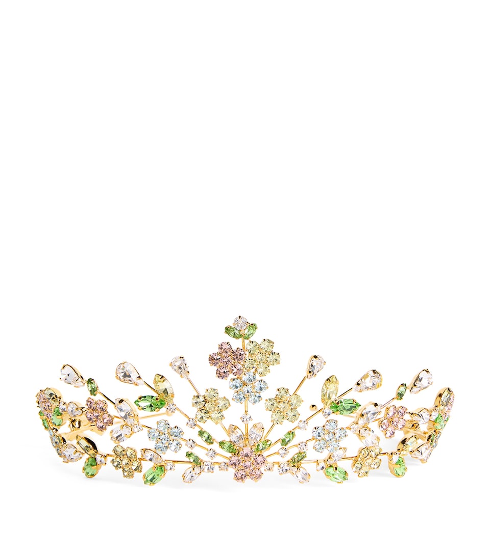 Jennifer Behr Gold-Plated Embellished Miriam Tiara Mutli