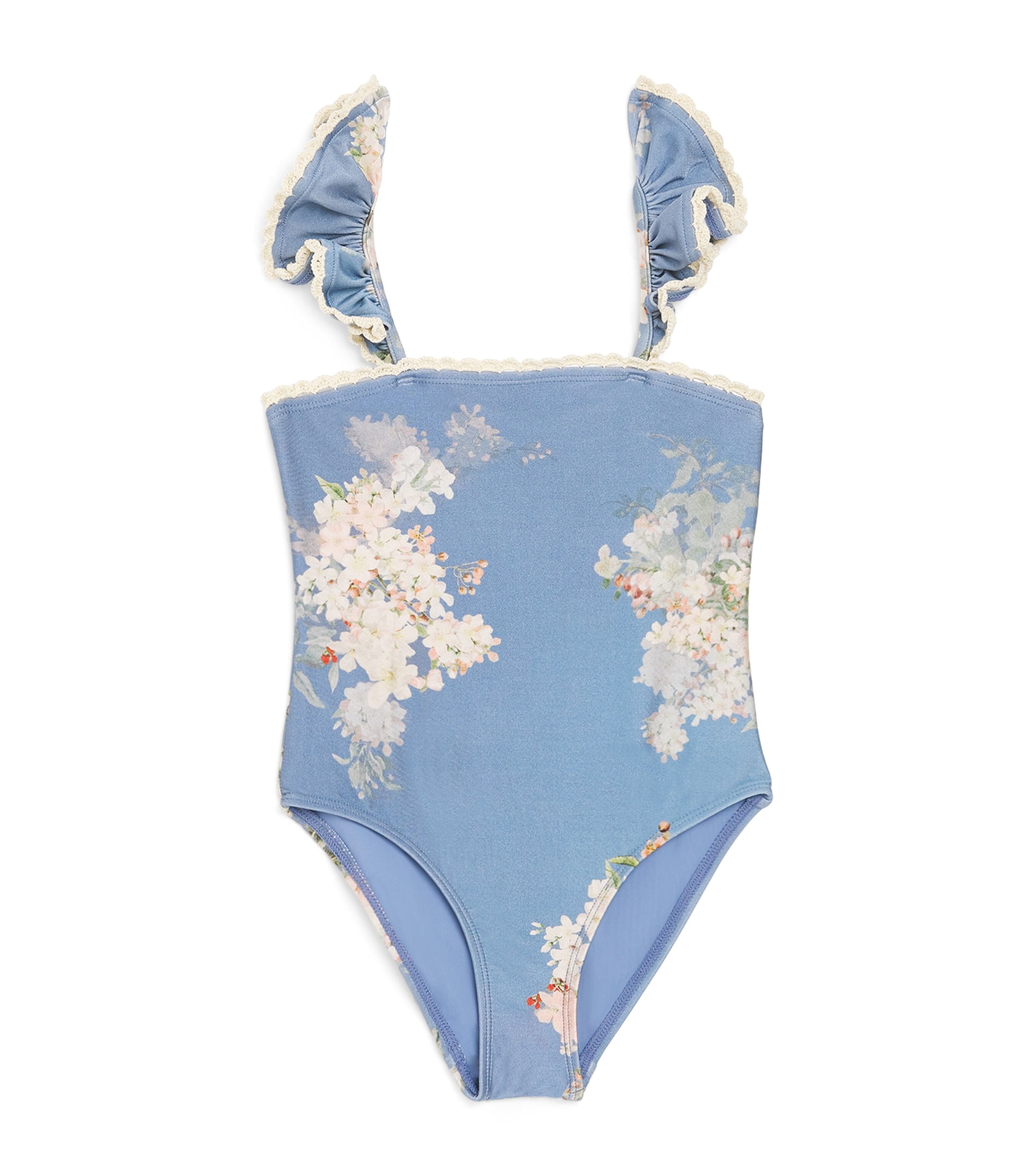 Crochet-Trim Cascadian Frill Swimsuit (2-12 Years)