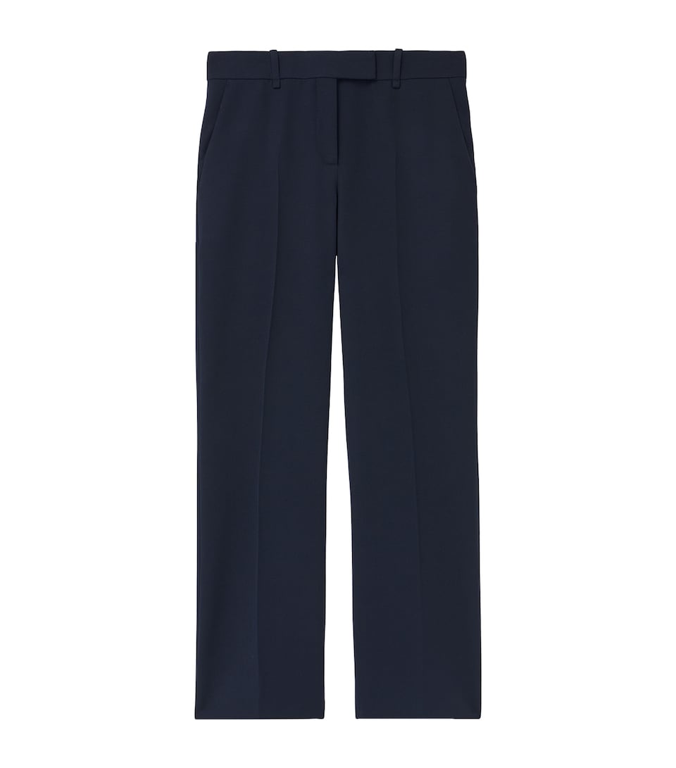 Wool Straight Tailored Trousers