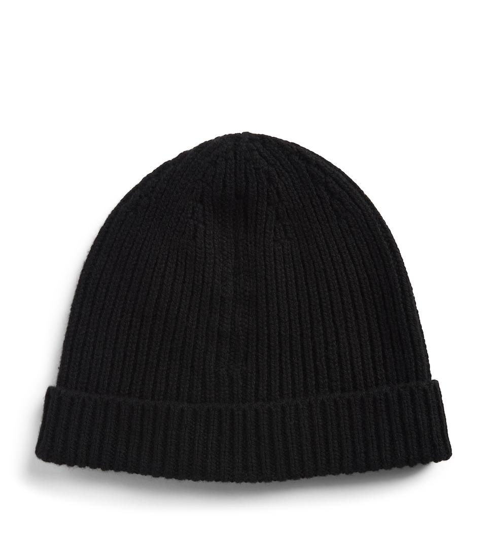 Rick Owens Cashmere-Wool Beanie Black