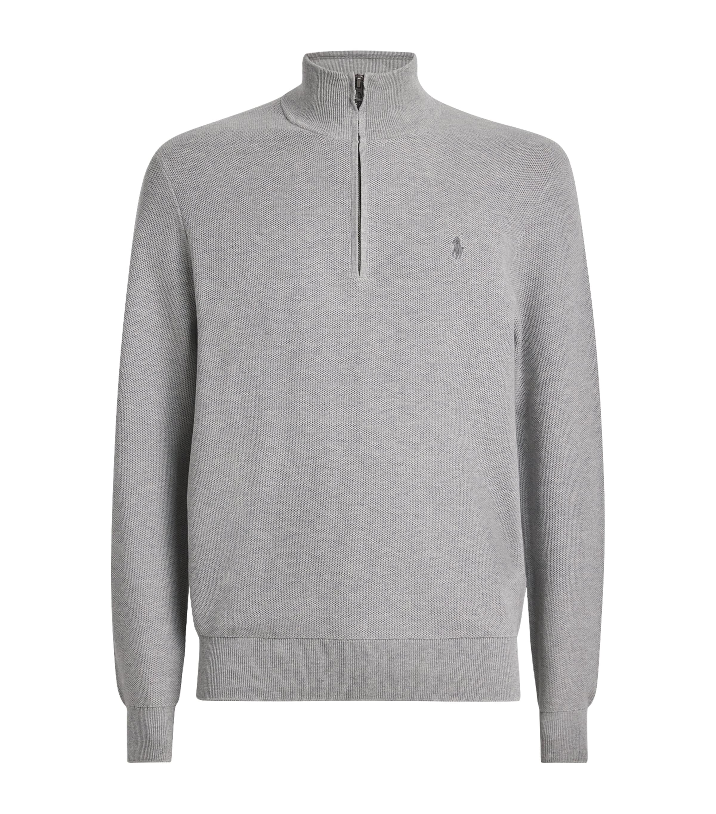 Cotton Half-Zip Sweater