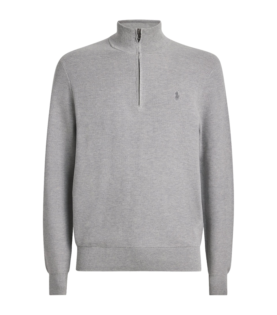 Cotton Half-Zip Sweater