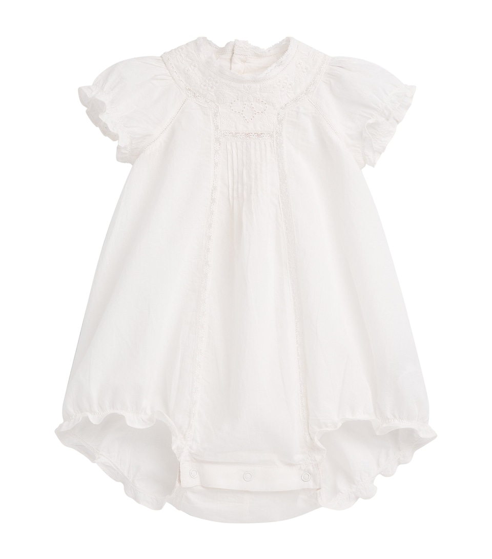Cotton Embroidered Bubble Bodysuit (1-12 Months)