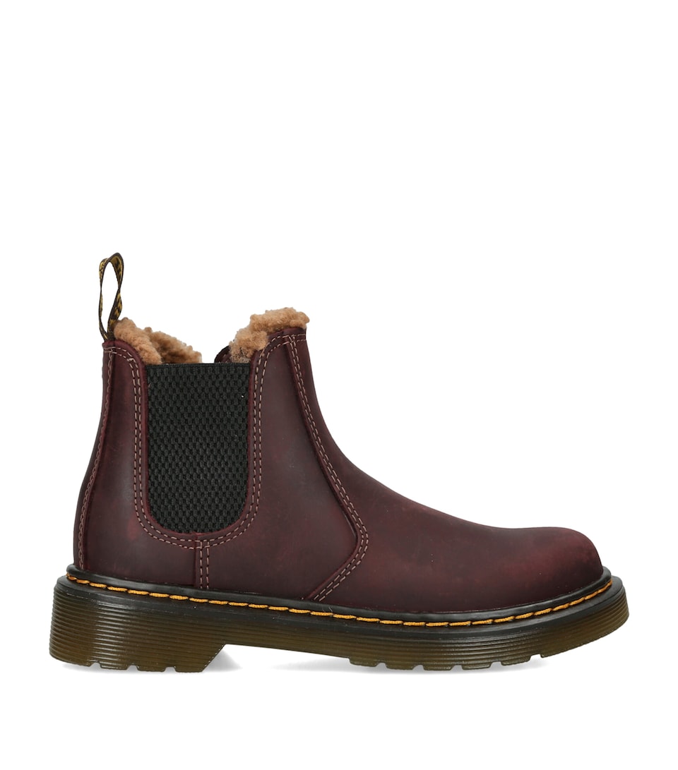 Dr. Martens Leather 2976 Leonore Chelsea Boots Brown