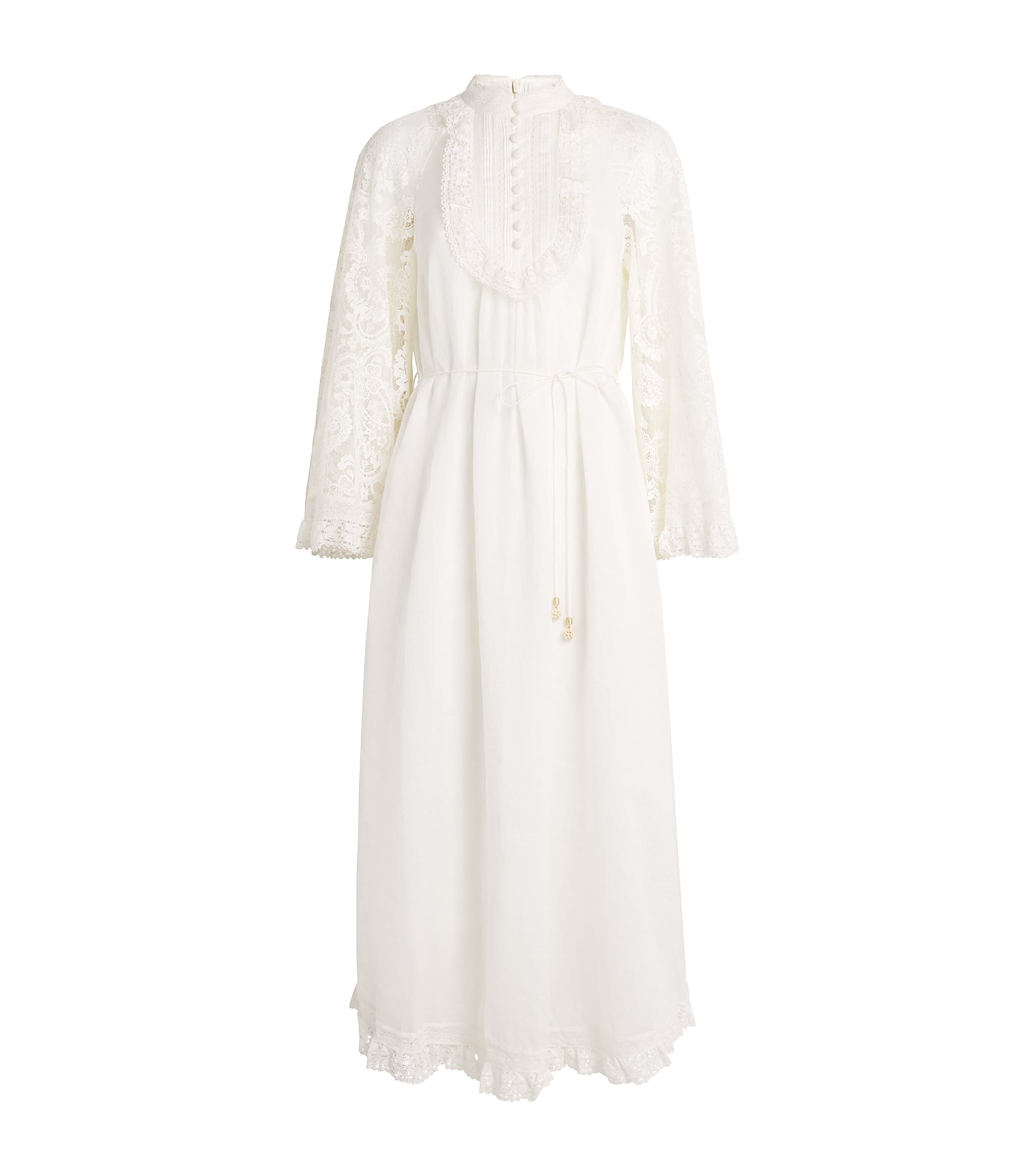 Zimmermann Lace Coco Midi Dress | Harrods US