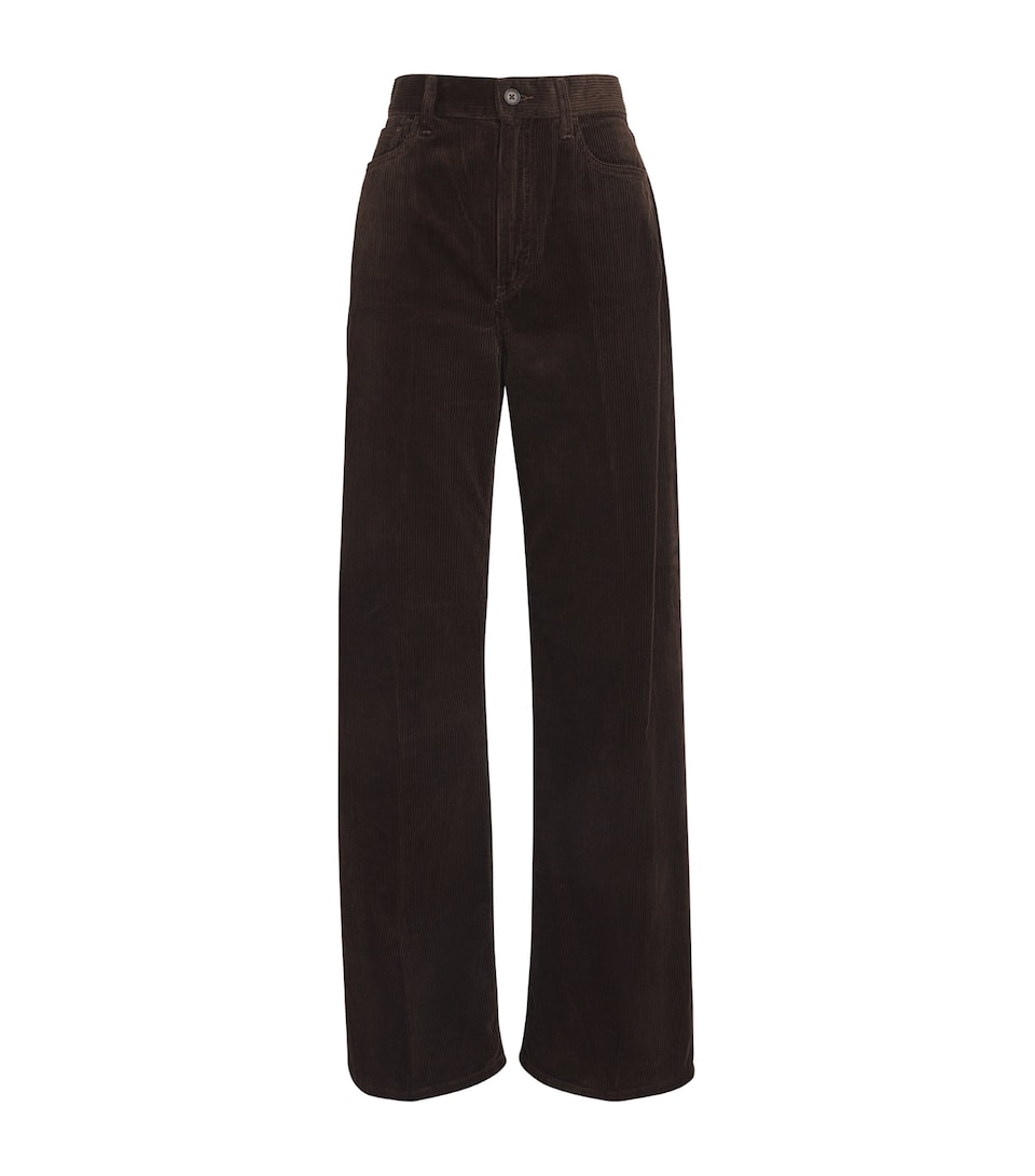 Cotton Corduroy Wide-Leg Trousers