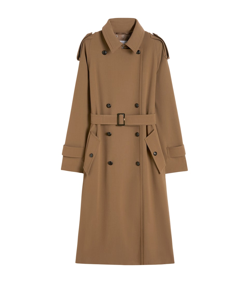 Virgin Wool Trench Coat