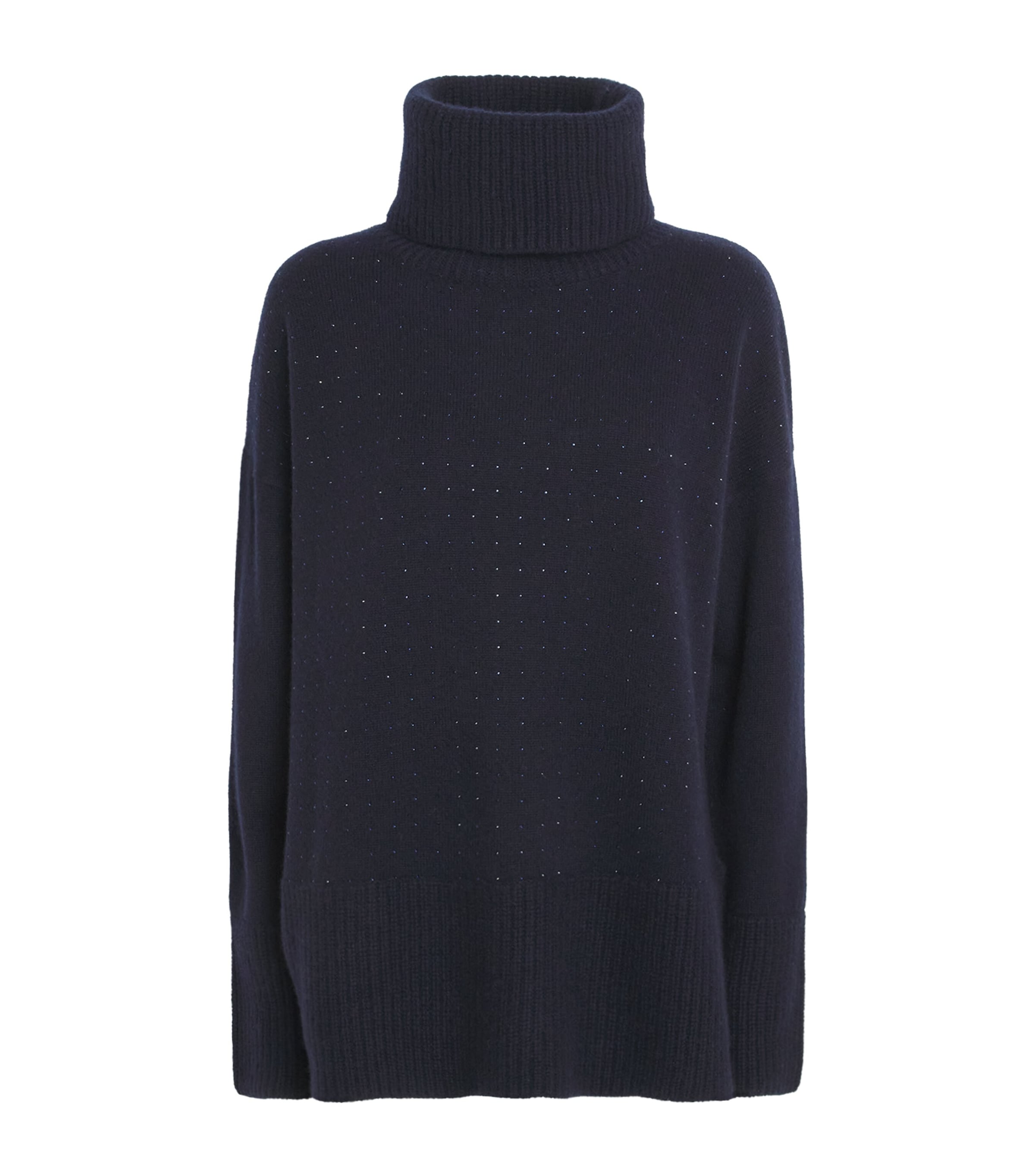 Cashmere Crystal-Embellished Rollneck Sweater