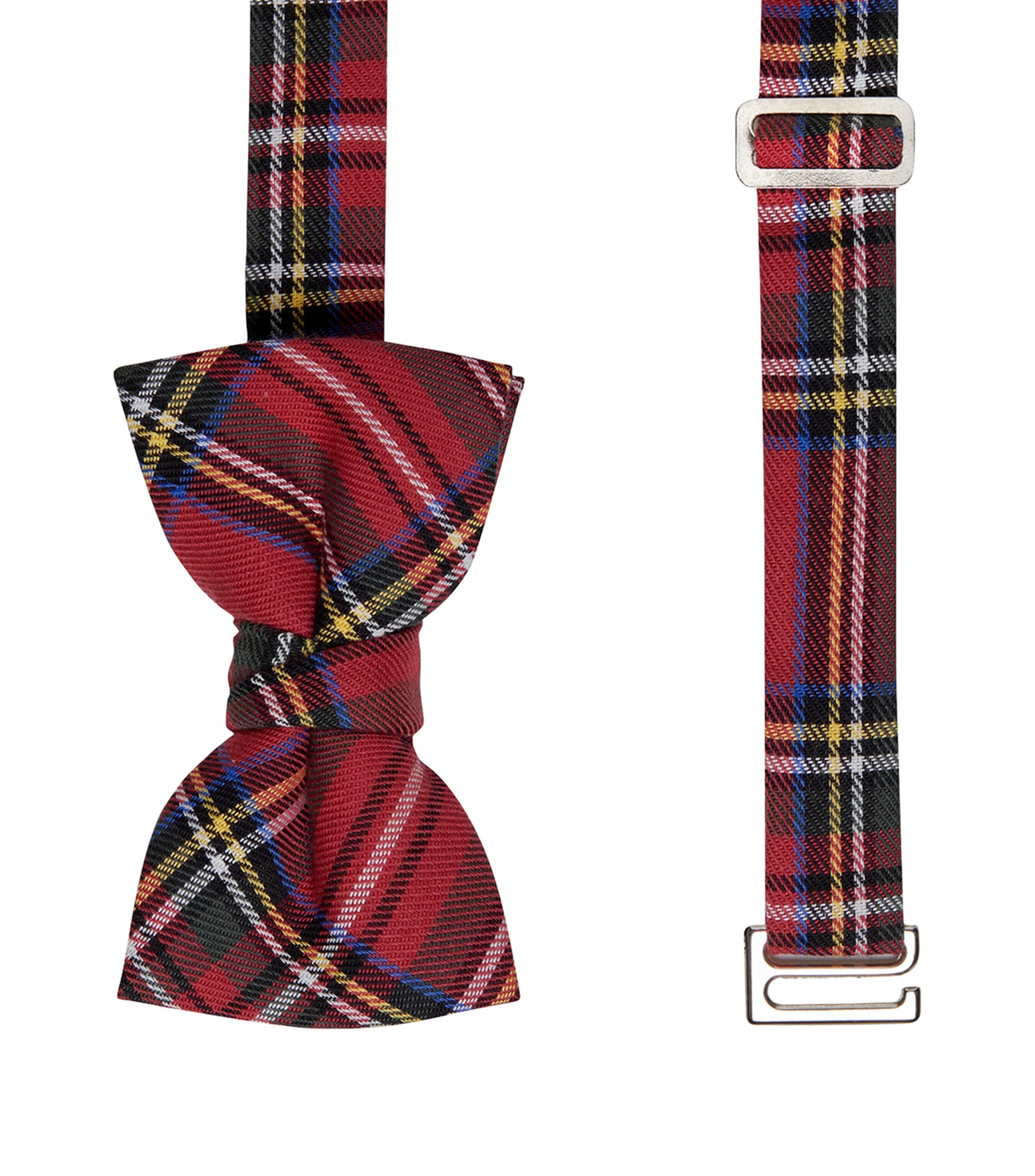 Trotters Cotton Tartan Bow Tie Red Tartan