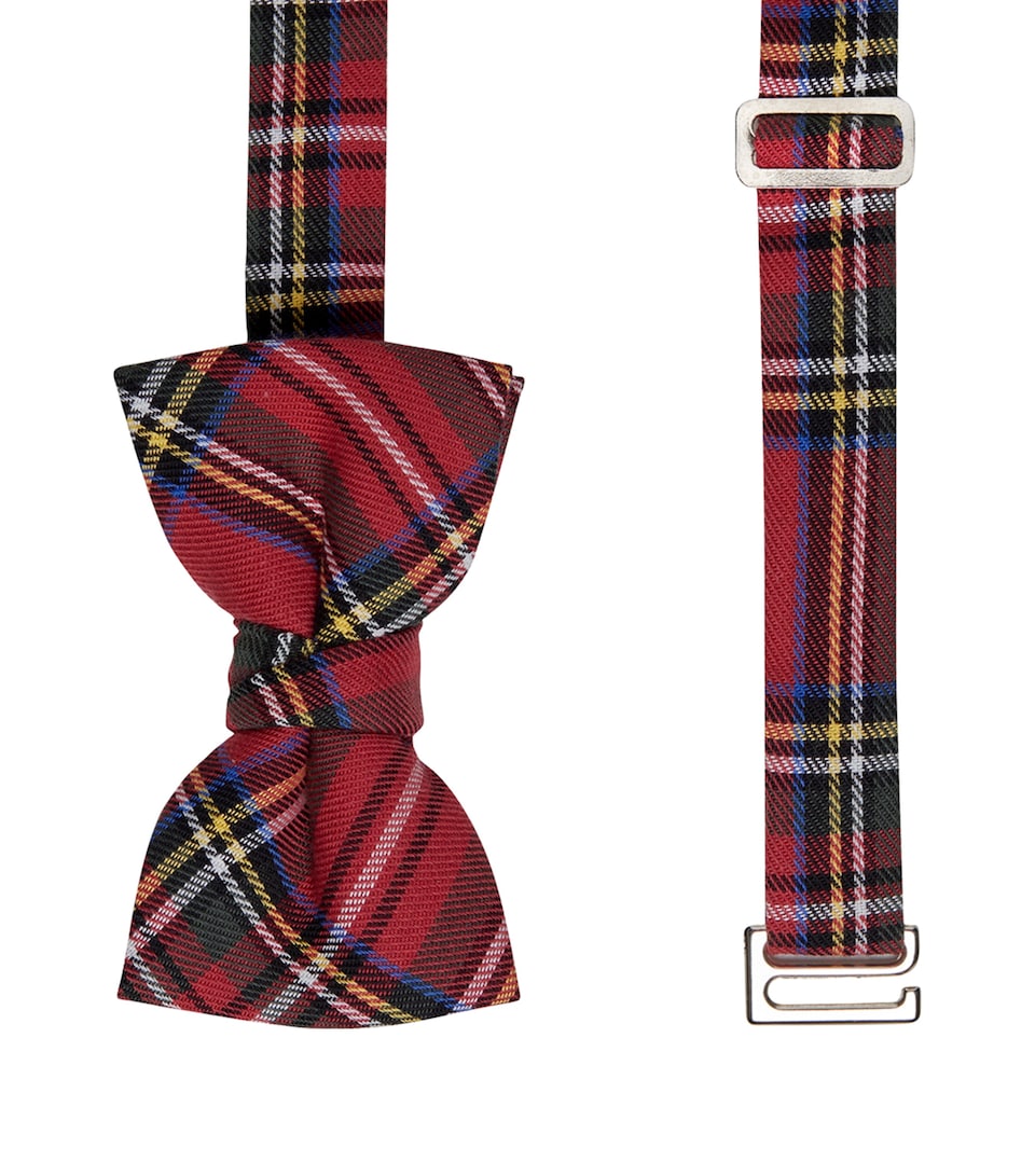 Trotters Cotton Tartan Bow Tie Red Tartan