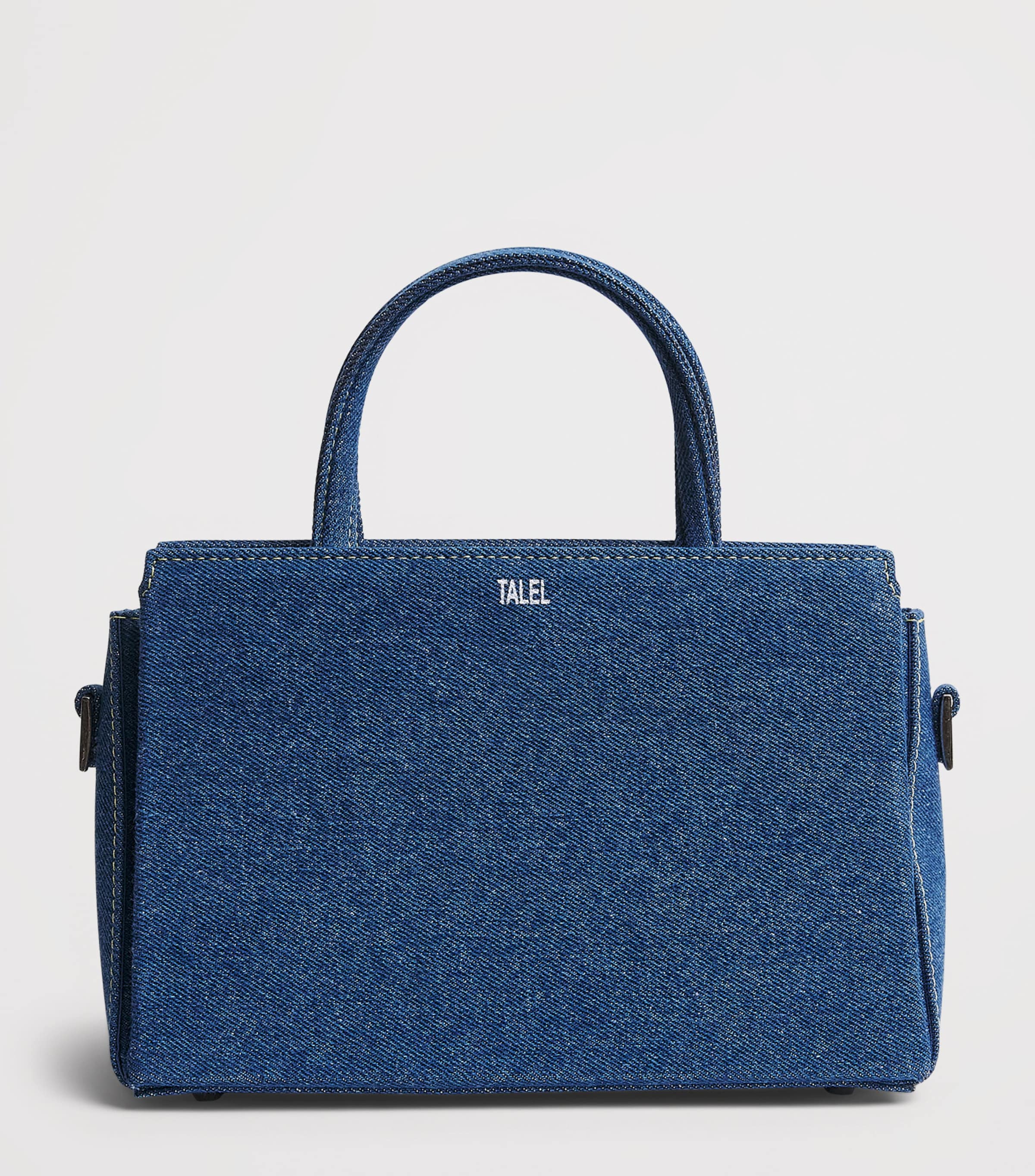 Talel Paris Medium Denim V2 Tote Bag Blue Denim