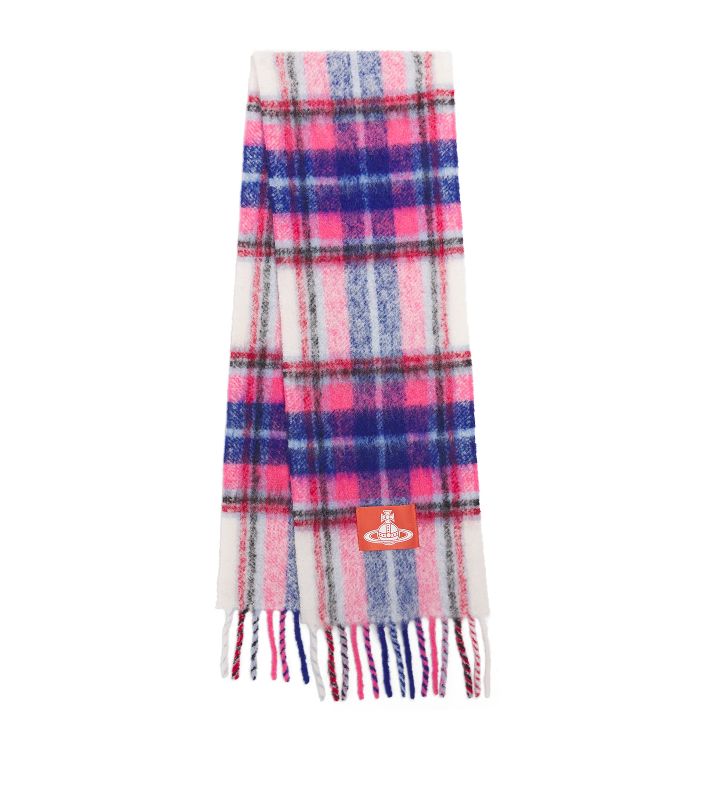 Alpaca-Blend Tartan Scarf