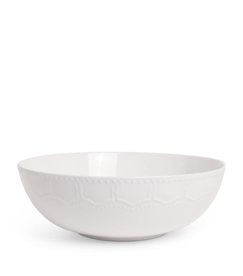Harrods Stoneware Brompton Serving Bowl (28.5cm) White