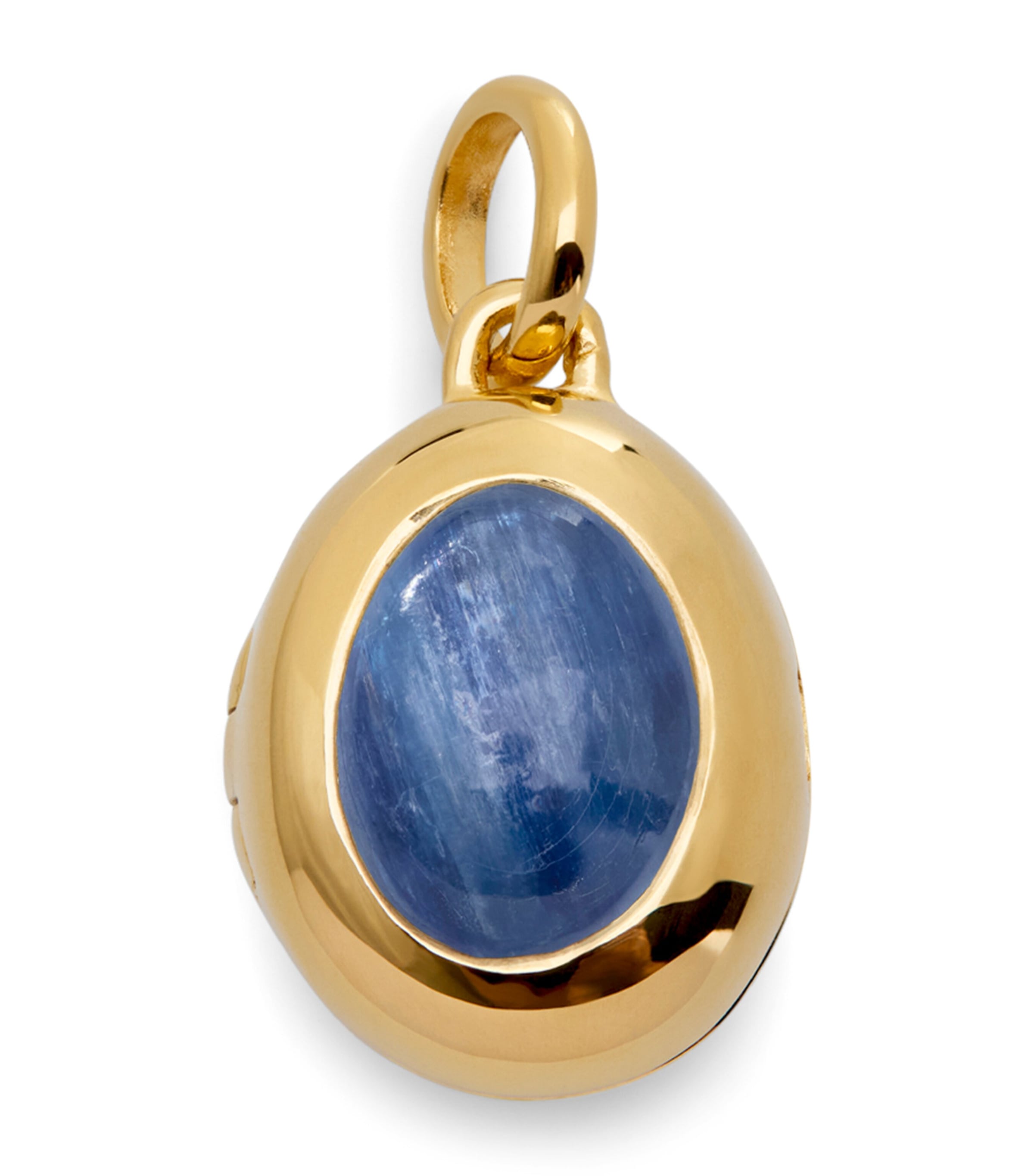 Monica Vinader Gold Vermeil and Kyanite September Birthstone Locket Kyanite