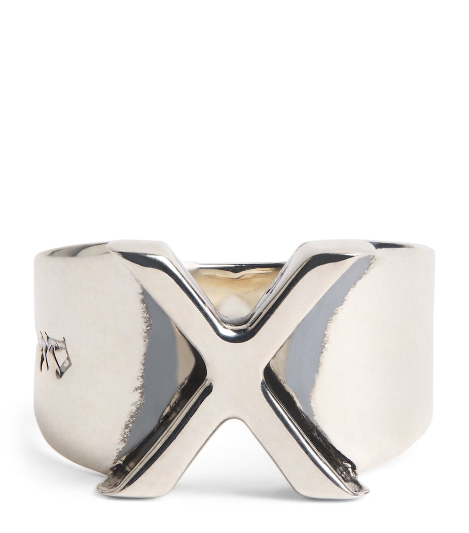Sterling Silver X Ring