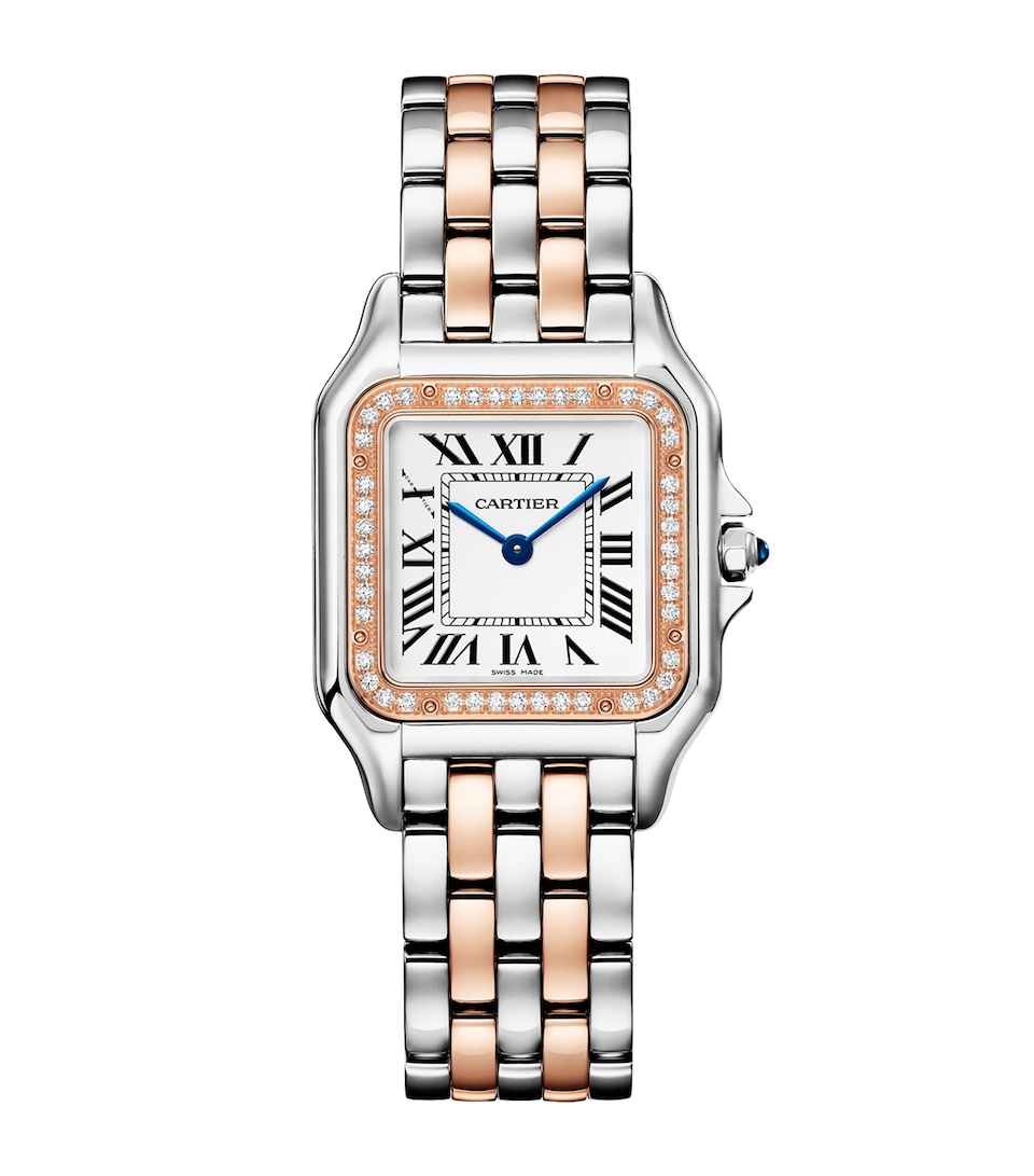 Medium Rose Gold and Diamond Panthère de Cartier Watch 27mm
