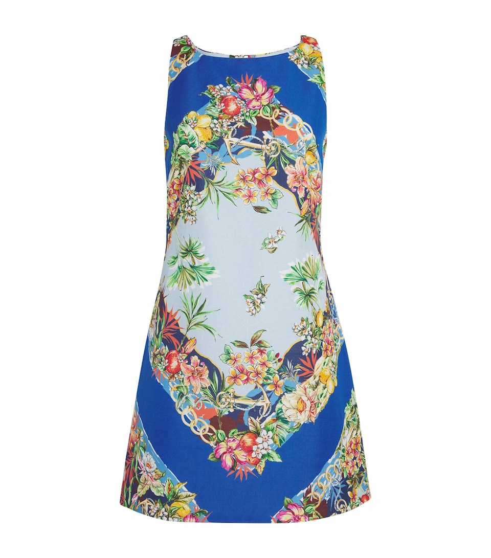 Floral Backless Mini Dress
