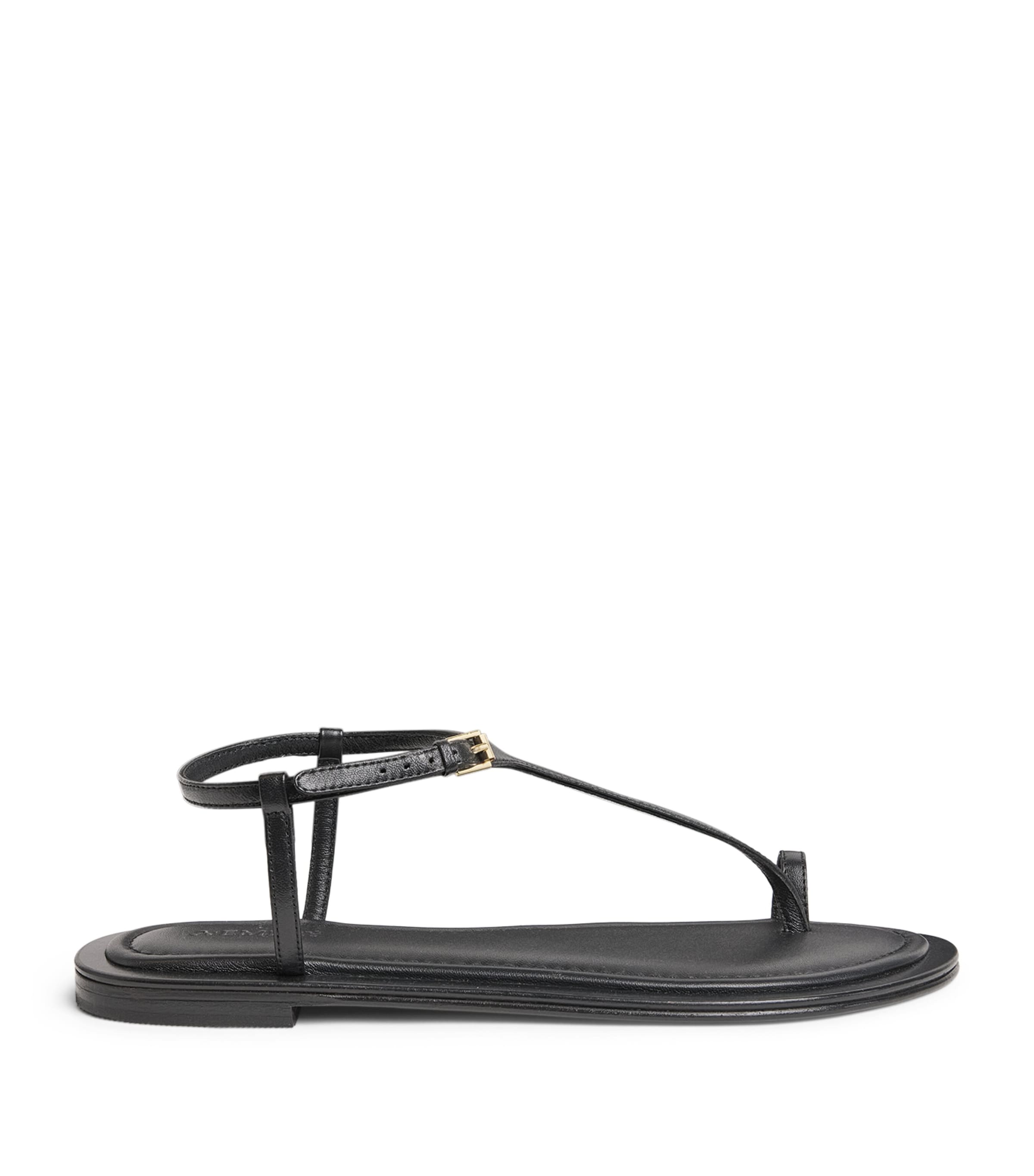 A.EMERY Leather Alta Sandals Black