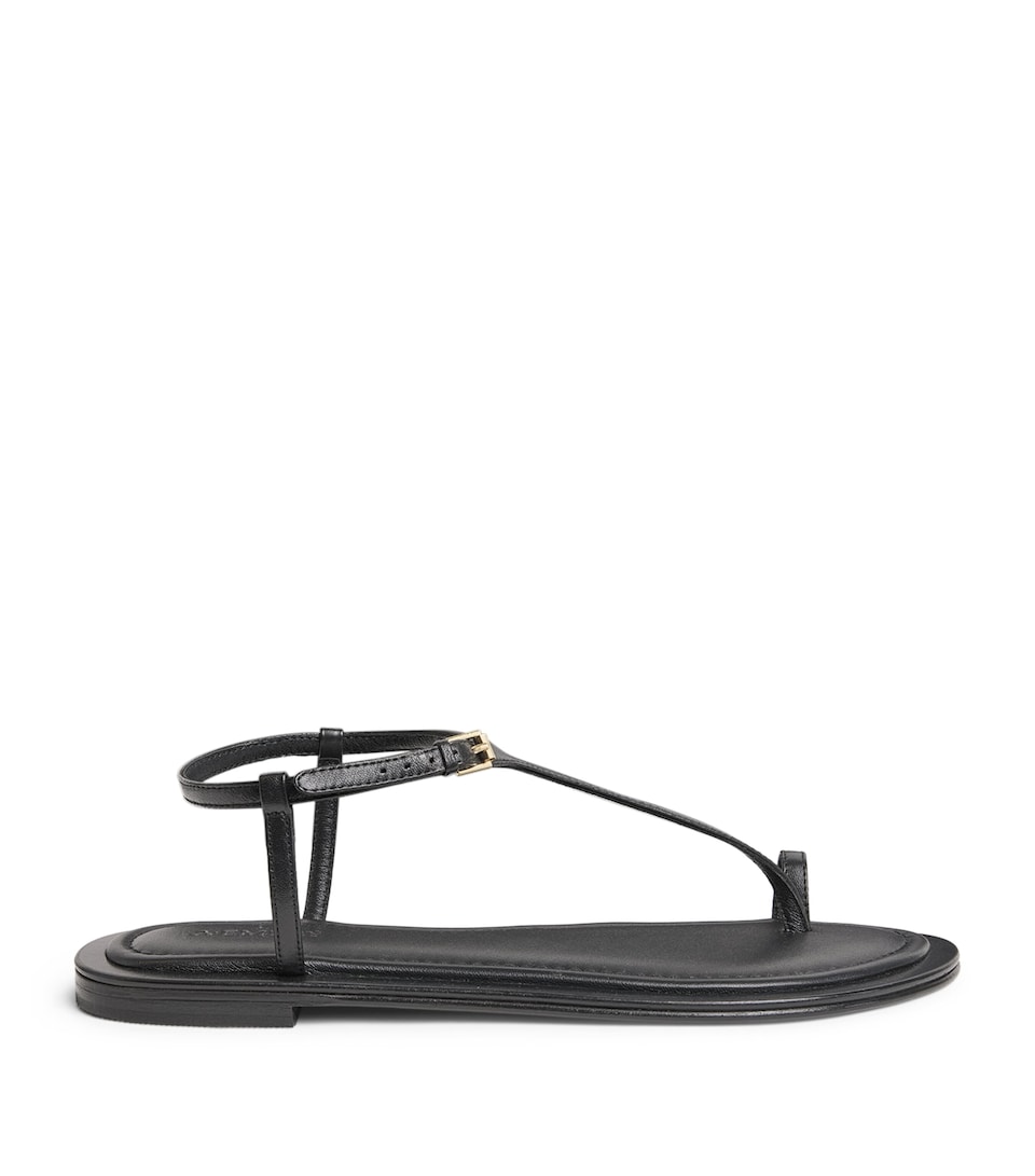 A.EMERY Leather Alta Sandals Black