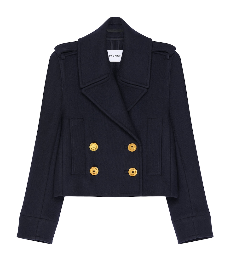Wool Double-Breasted Pea Coat