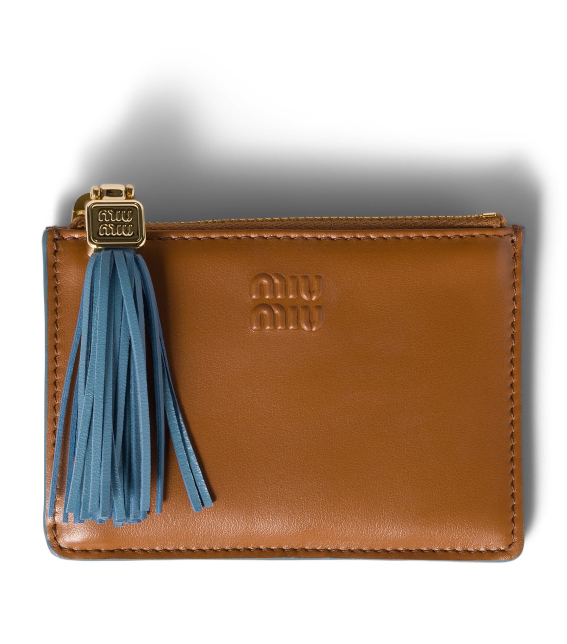 Calfskin Tassel Card Holder