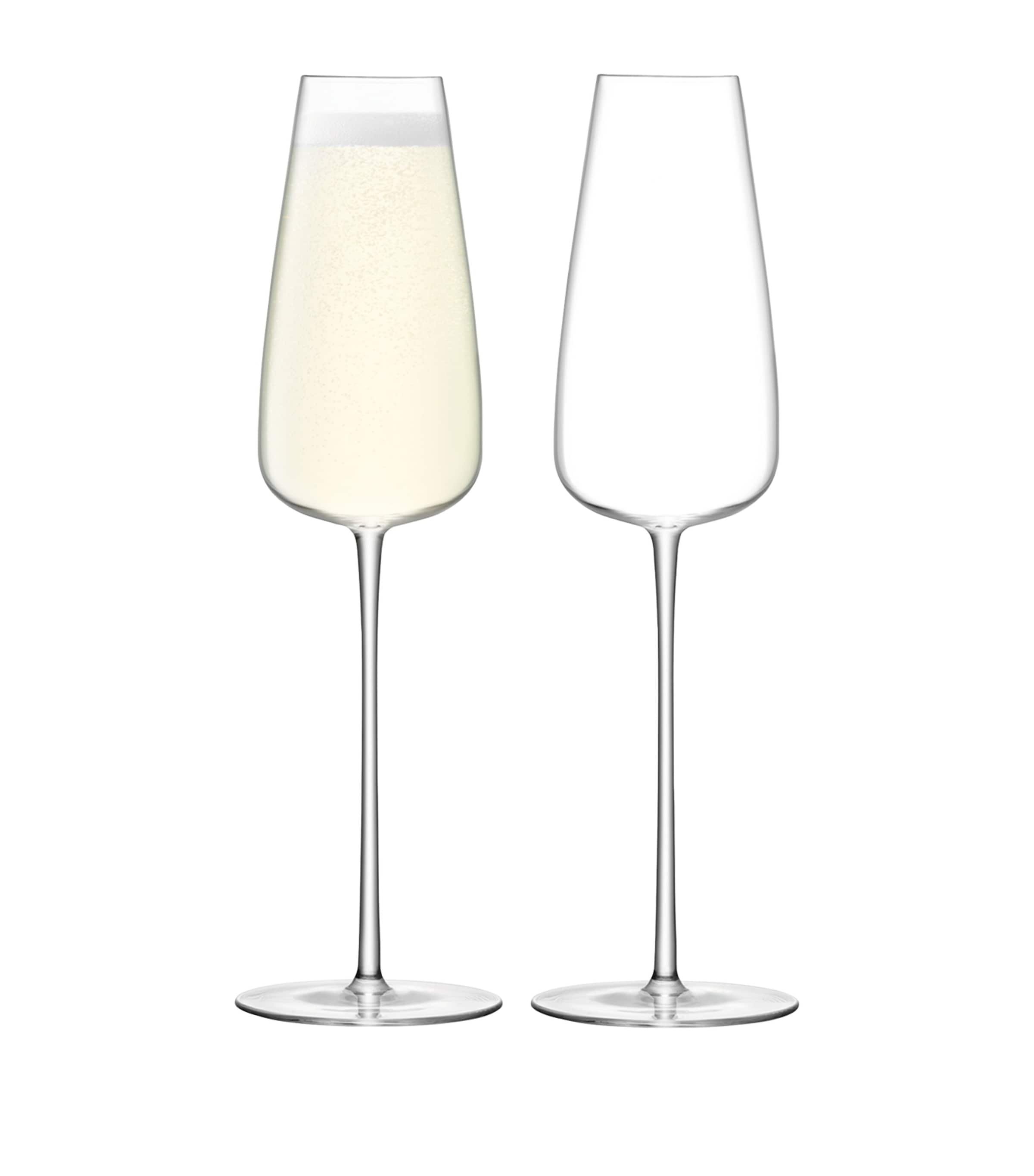 Set of 2 Wine Culture Champagne Flutes (330ml)
