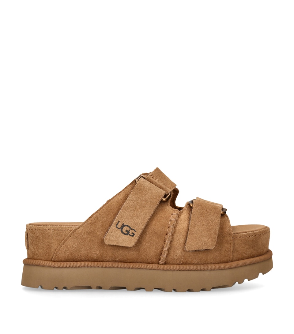 Suede Goldenstar Slide Sandals