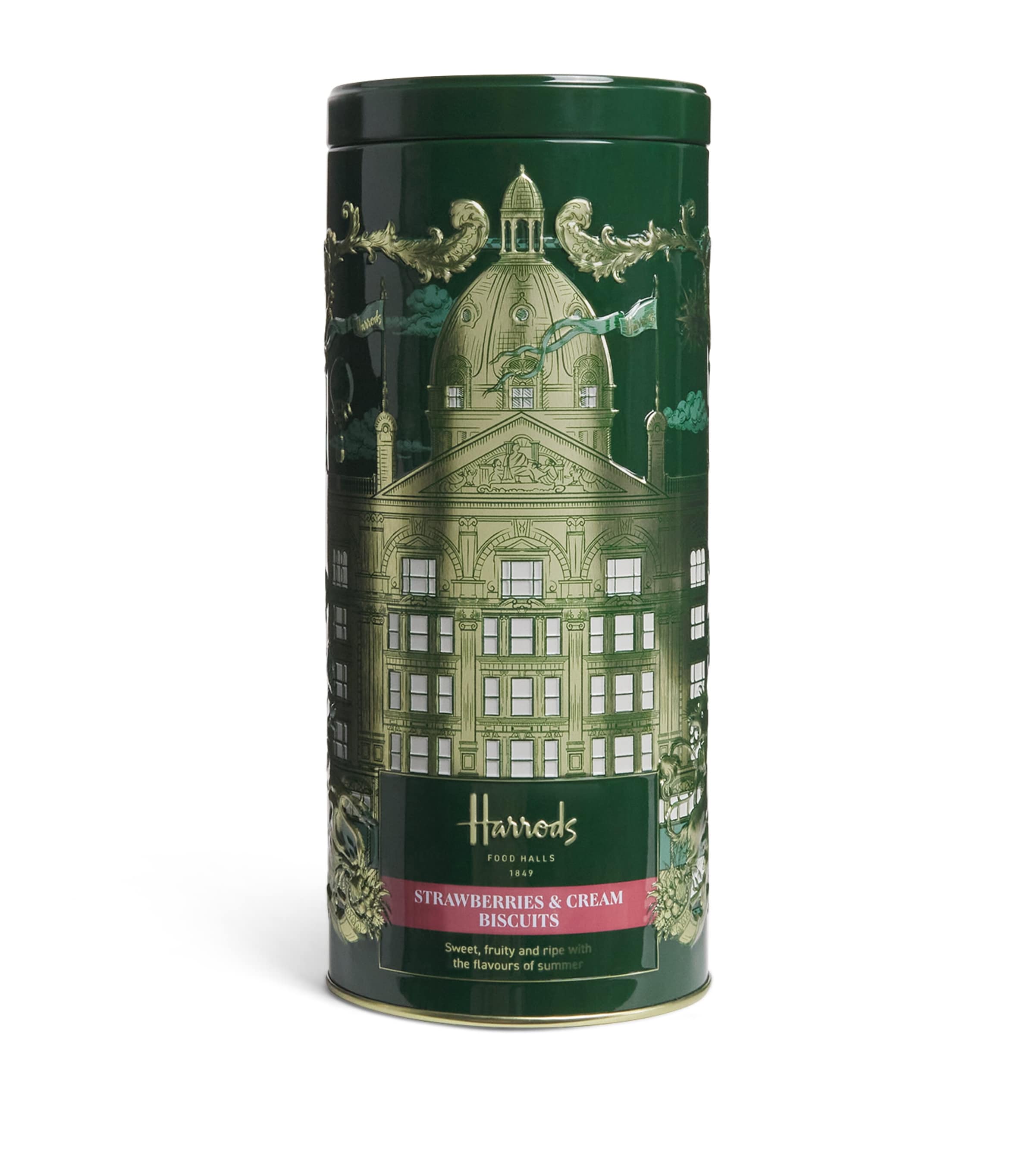 Harrods Strawberries and Cream Biscuit Tin (200g)
