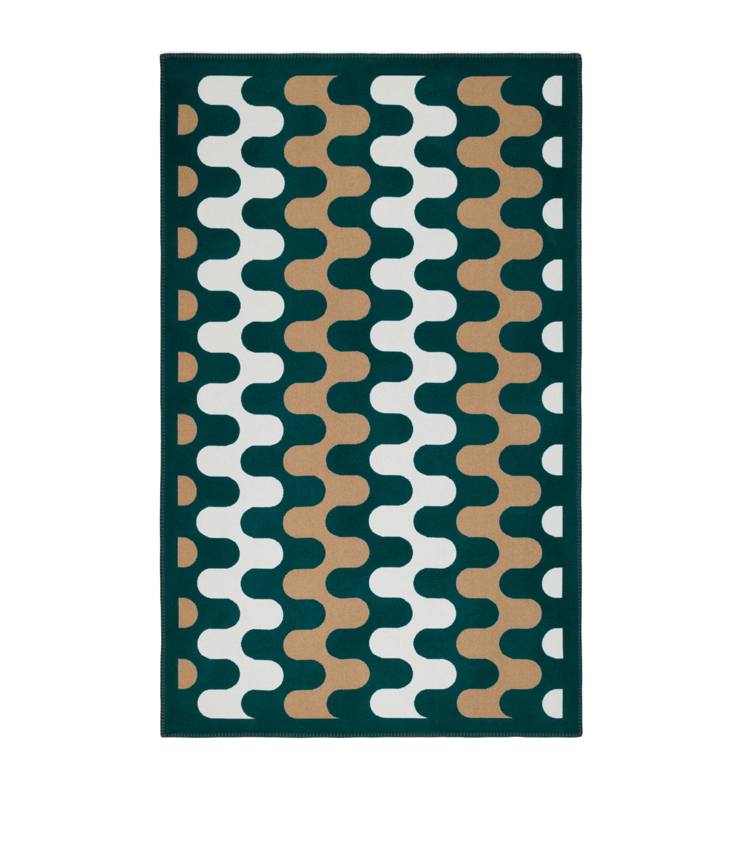 Frette Wool Modernism Throw (135cm x 220cm) Pine Forest/t