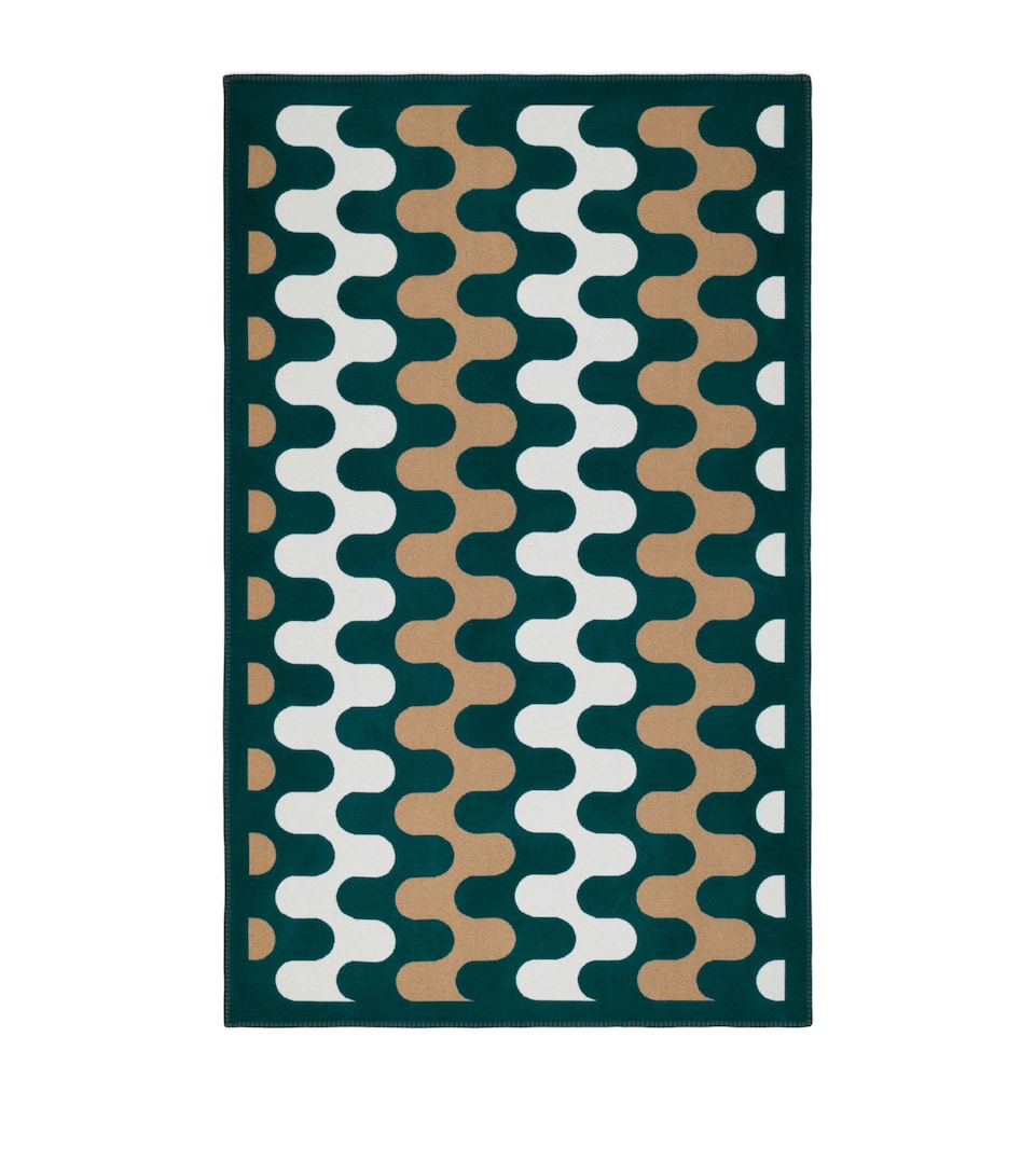 Frette Wool Modernism Throw (135cm x 220cm) Pine Forest/t