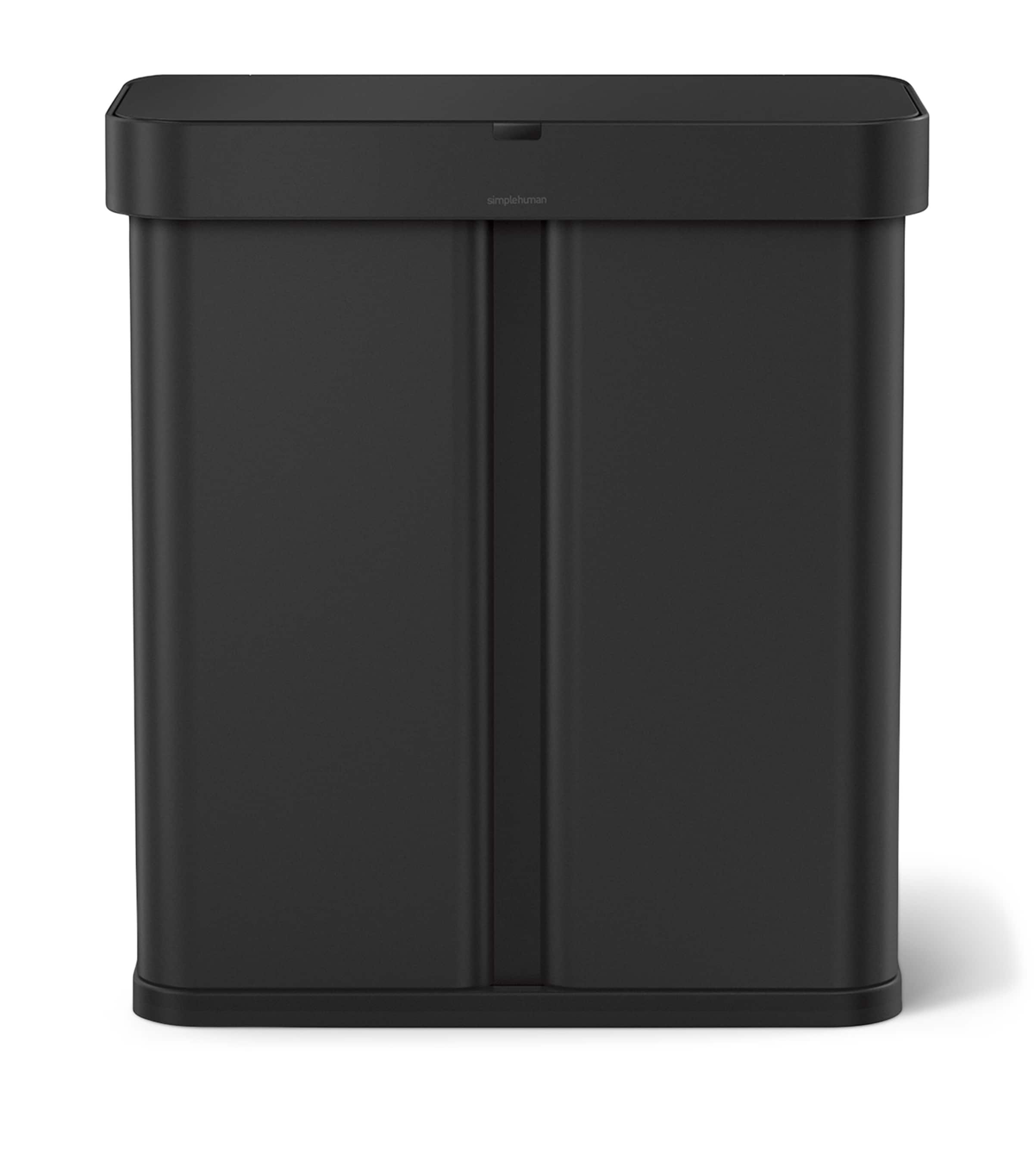 Simplehuman Rectangular Dual Compartment Sensor Bin (58L) Black