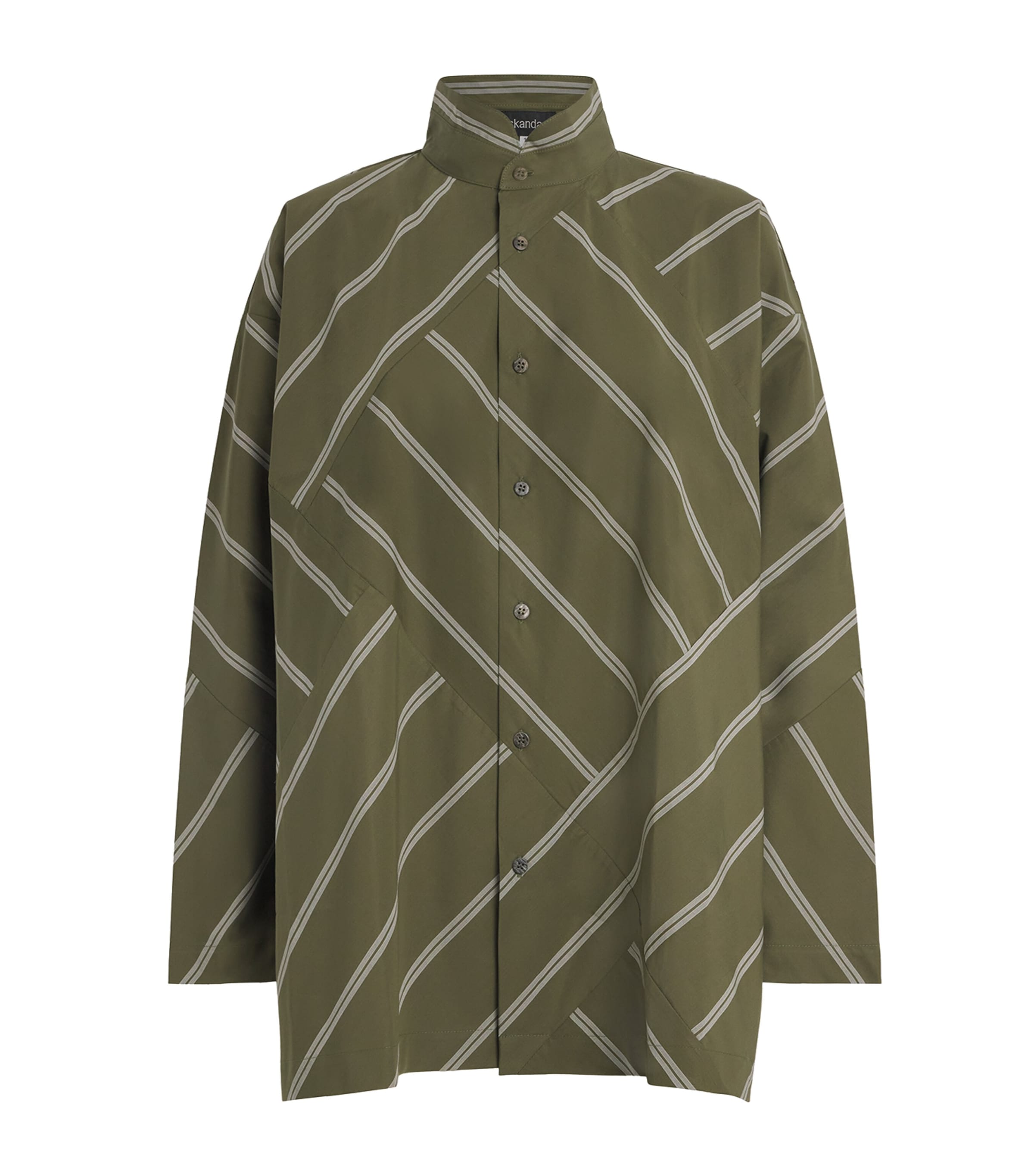 Slim Double Stand-Collar Shirt