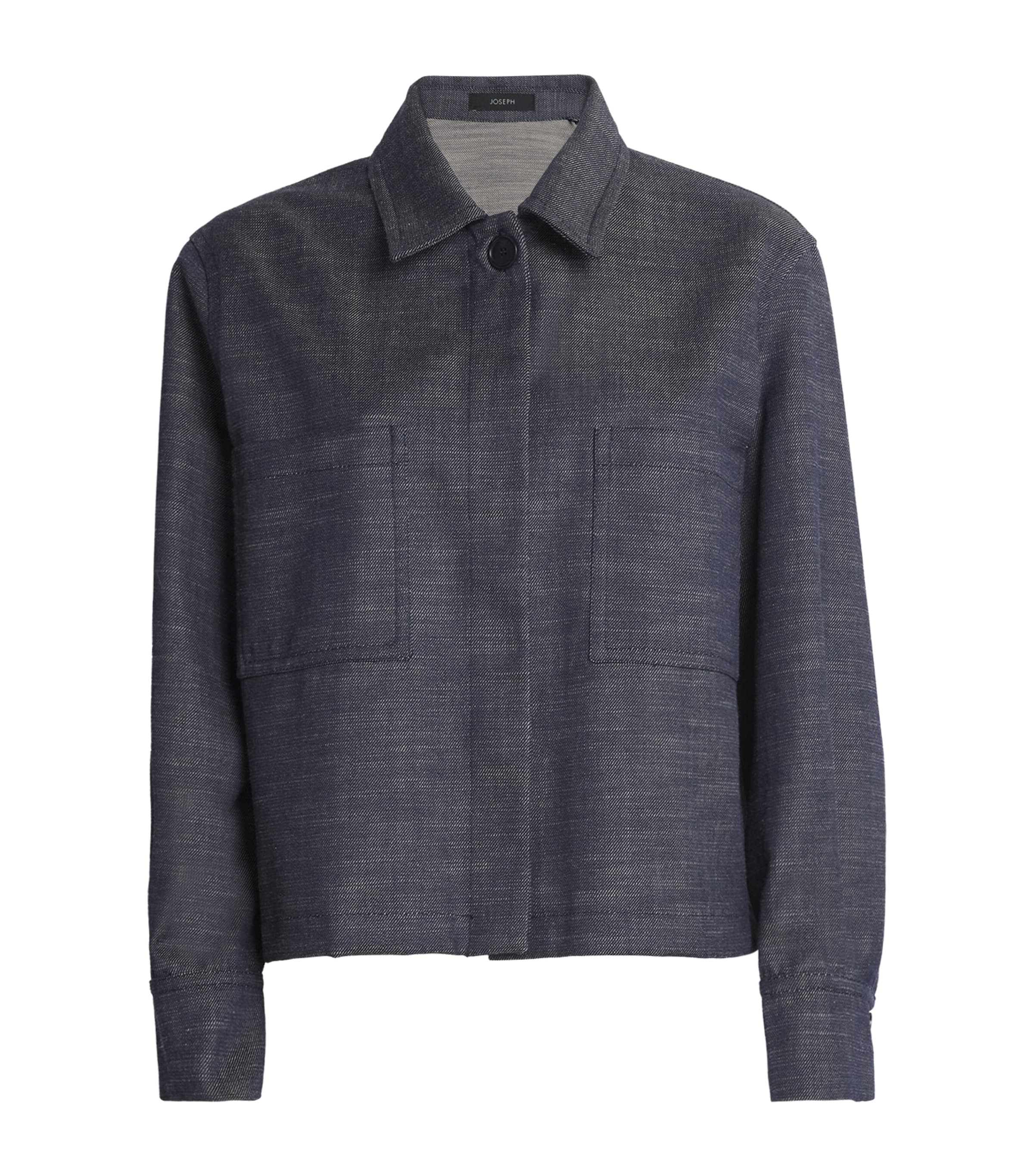 Virgin Wool-Denim Satia Shirt