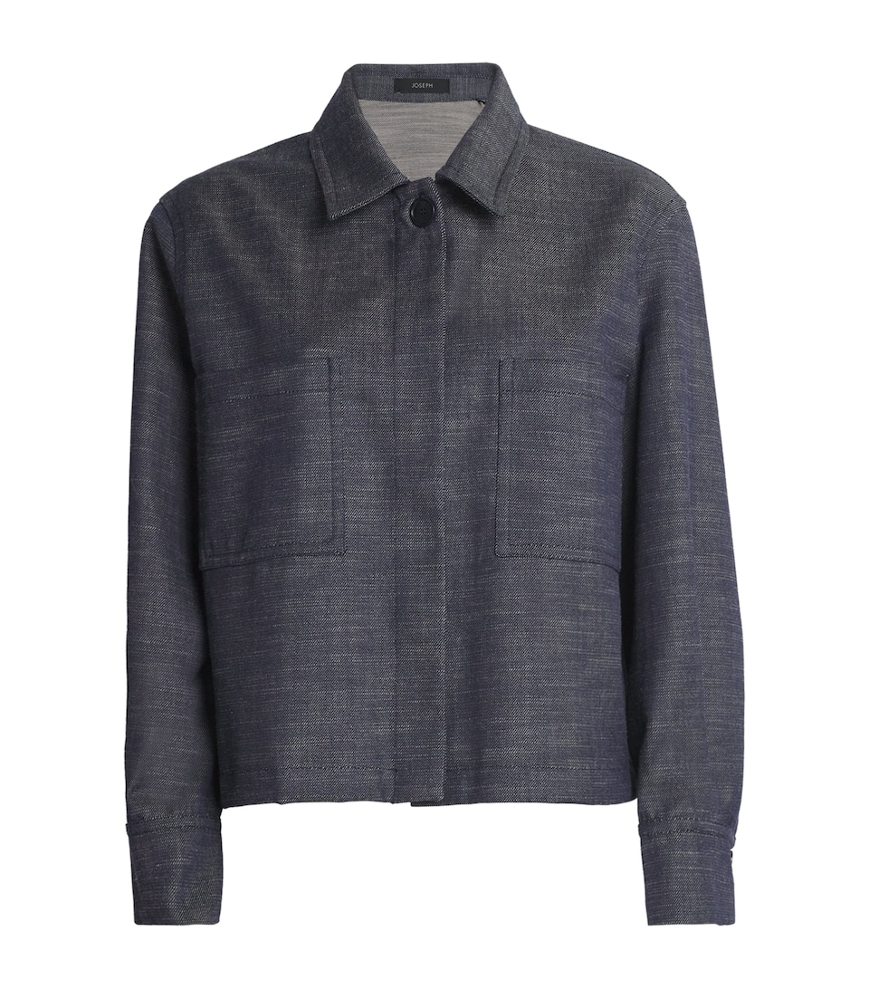 Virgin Wool-Denim Satia Shirt