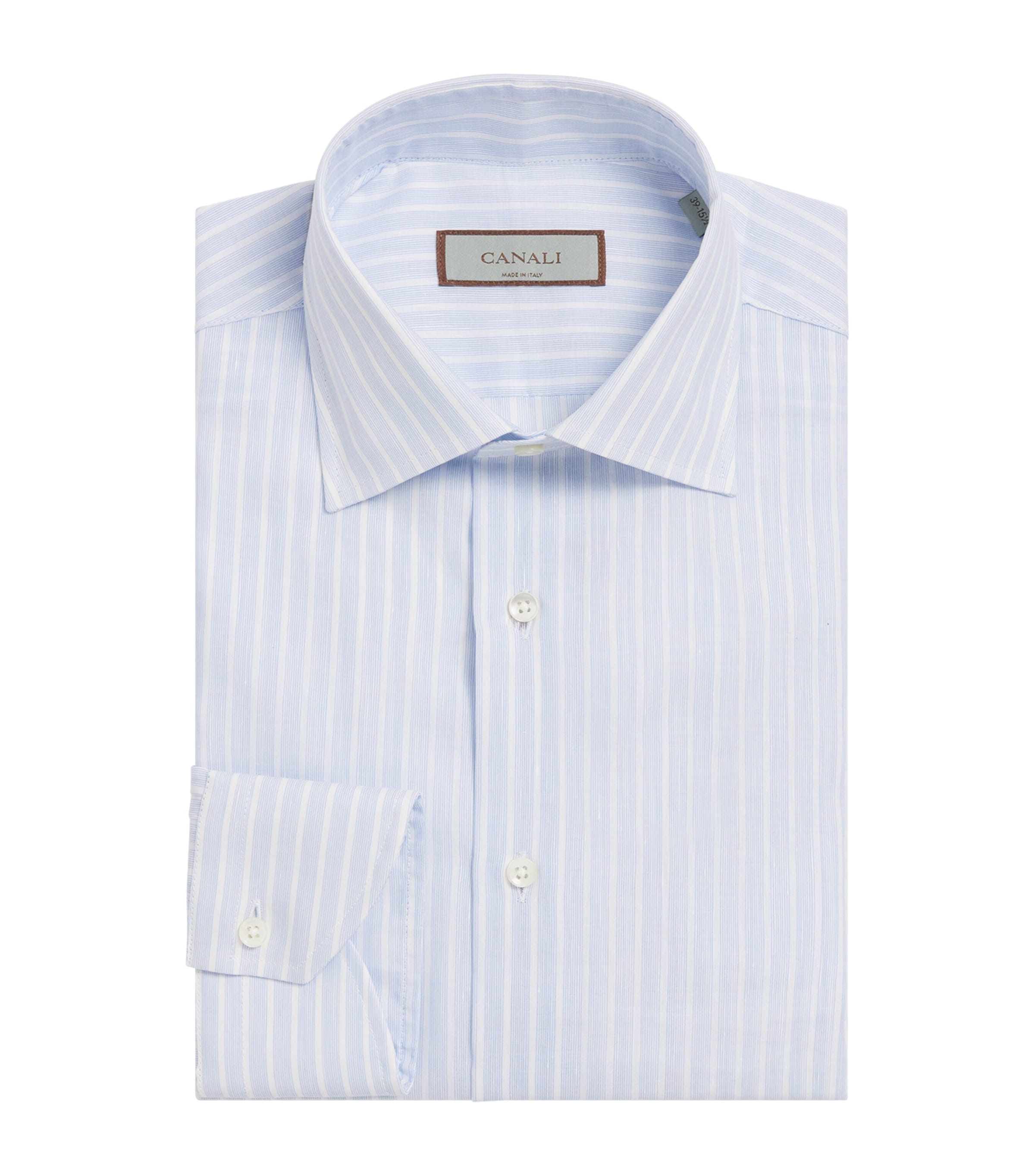 Cotton-Linen Stripe Shirt