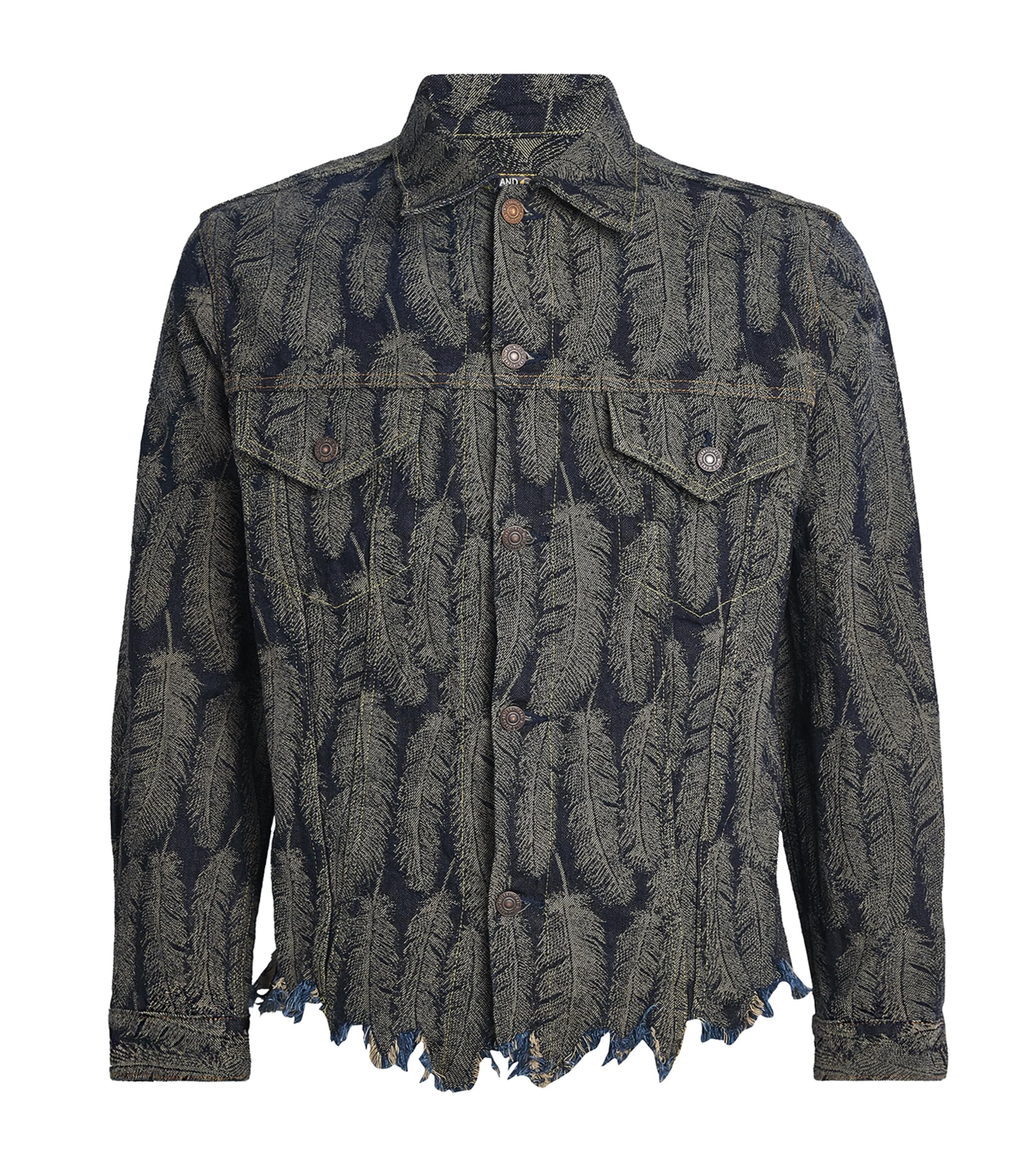 Kapital Mens Magpie Denim Jacket Dark