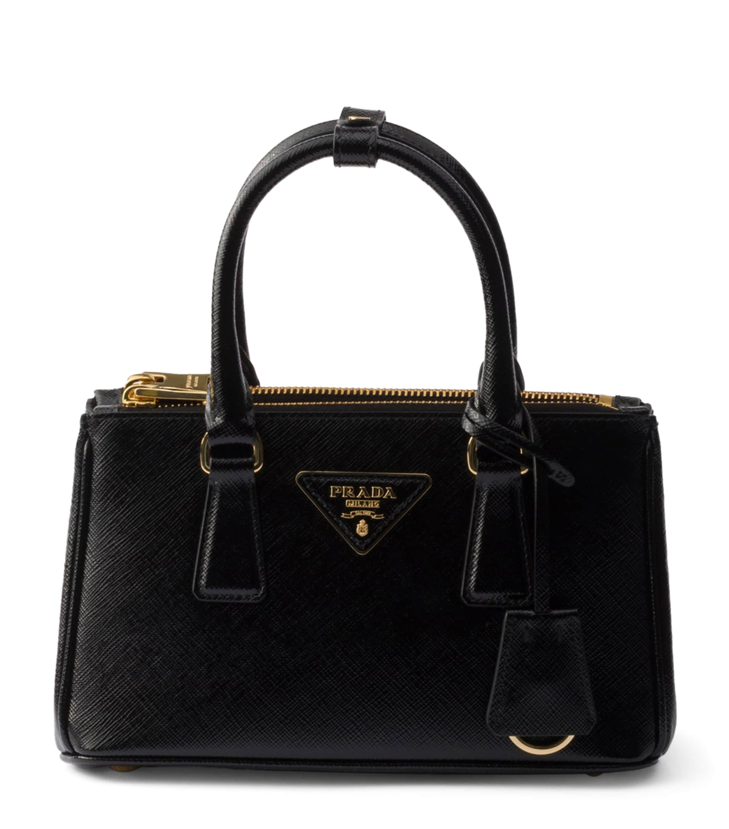 Mini Saffiano Leather Galleria Top-Handle Bag