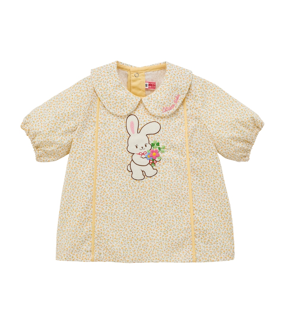 Cotton Bunny-Embroidered Blouse (2-7 Years)